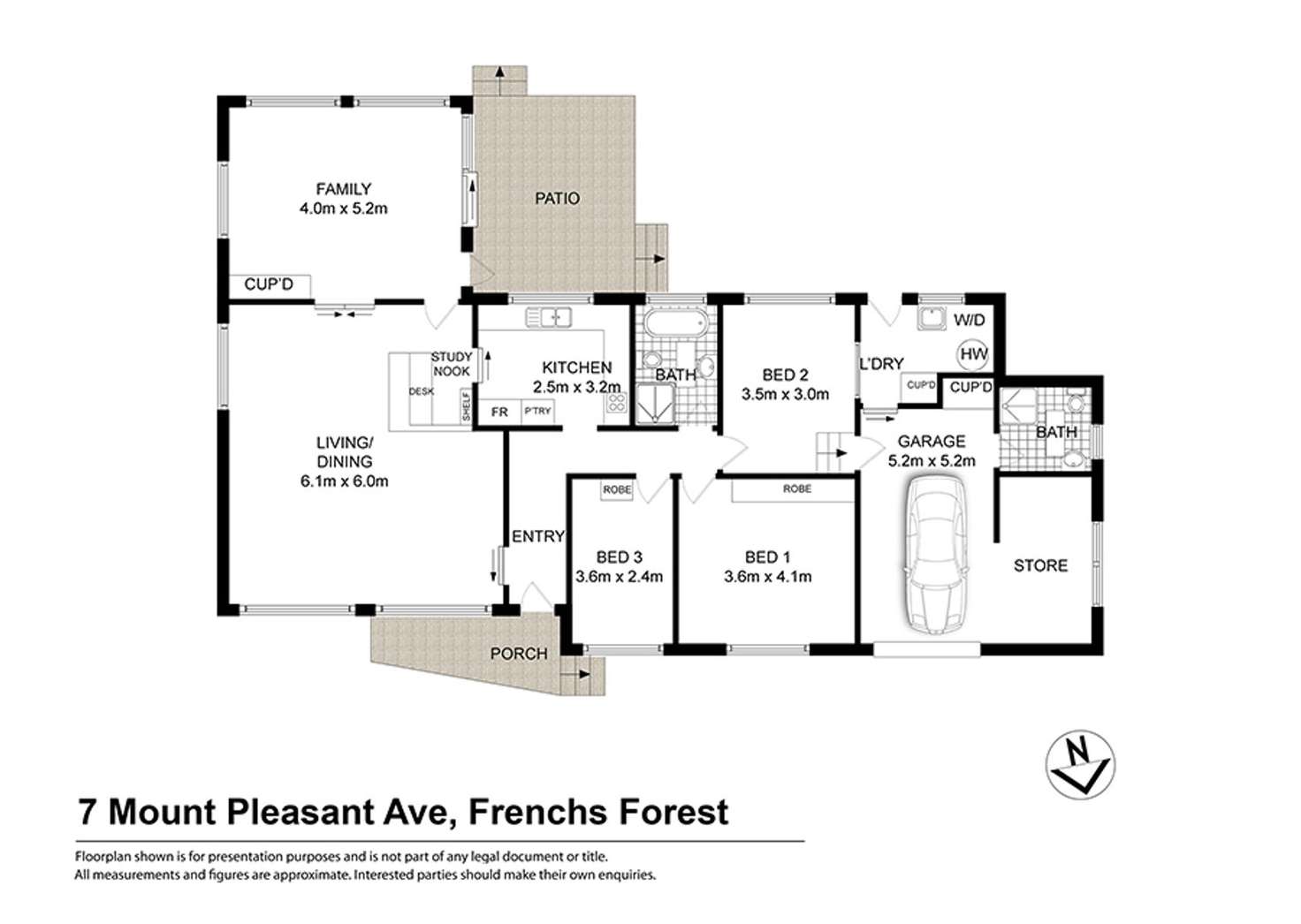 Floorplan of Homely house listing, 7 Mount Pleasant Avenue, Frenchs Forest NSW 2086