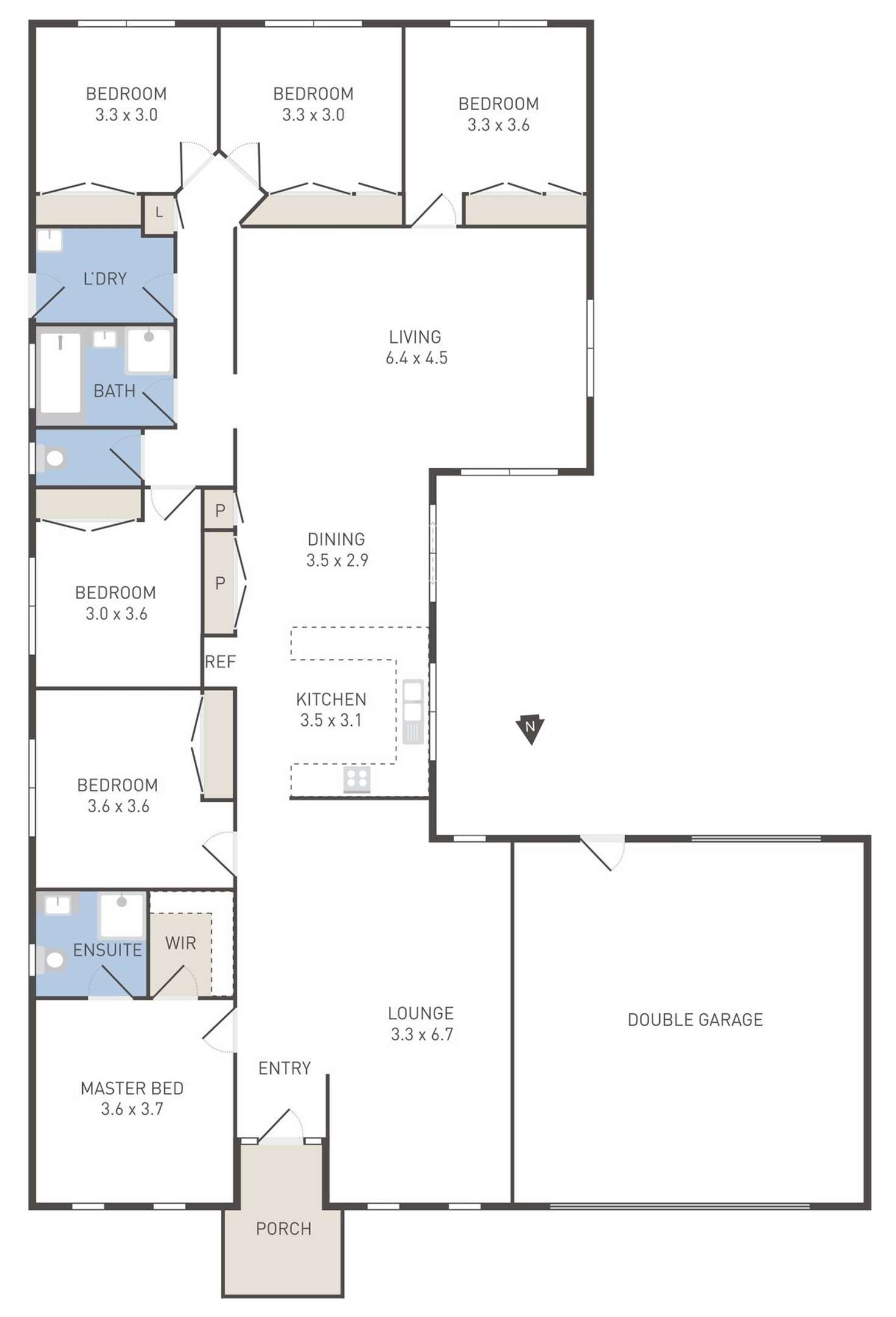 Floorplan of Homely house listing, 9 Tony Drive, Truganina VIC 3029