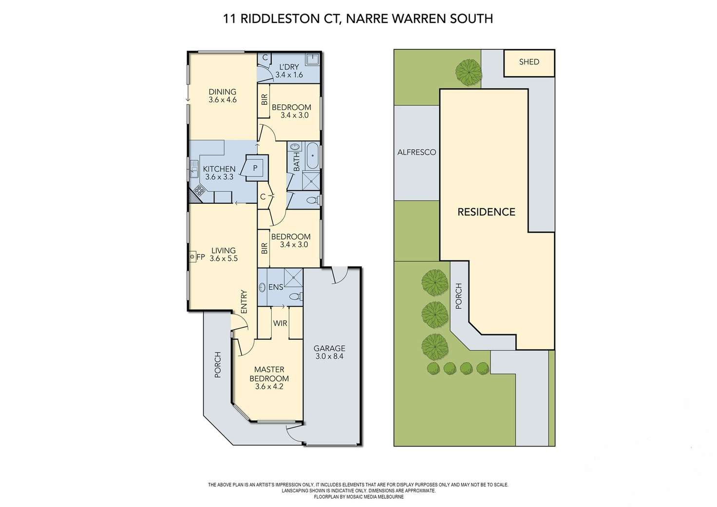 Floorplan of Homely house listing, 11 Riddleston Court, Narre Warren South VIC 3805