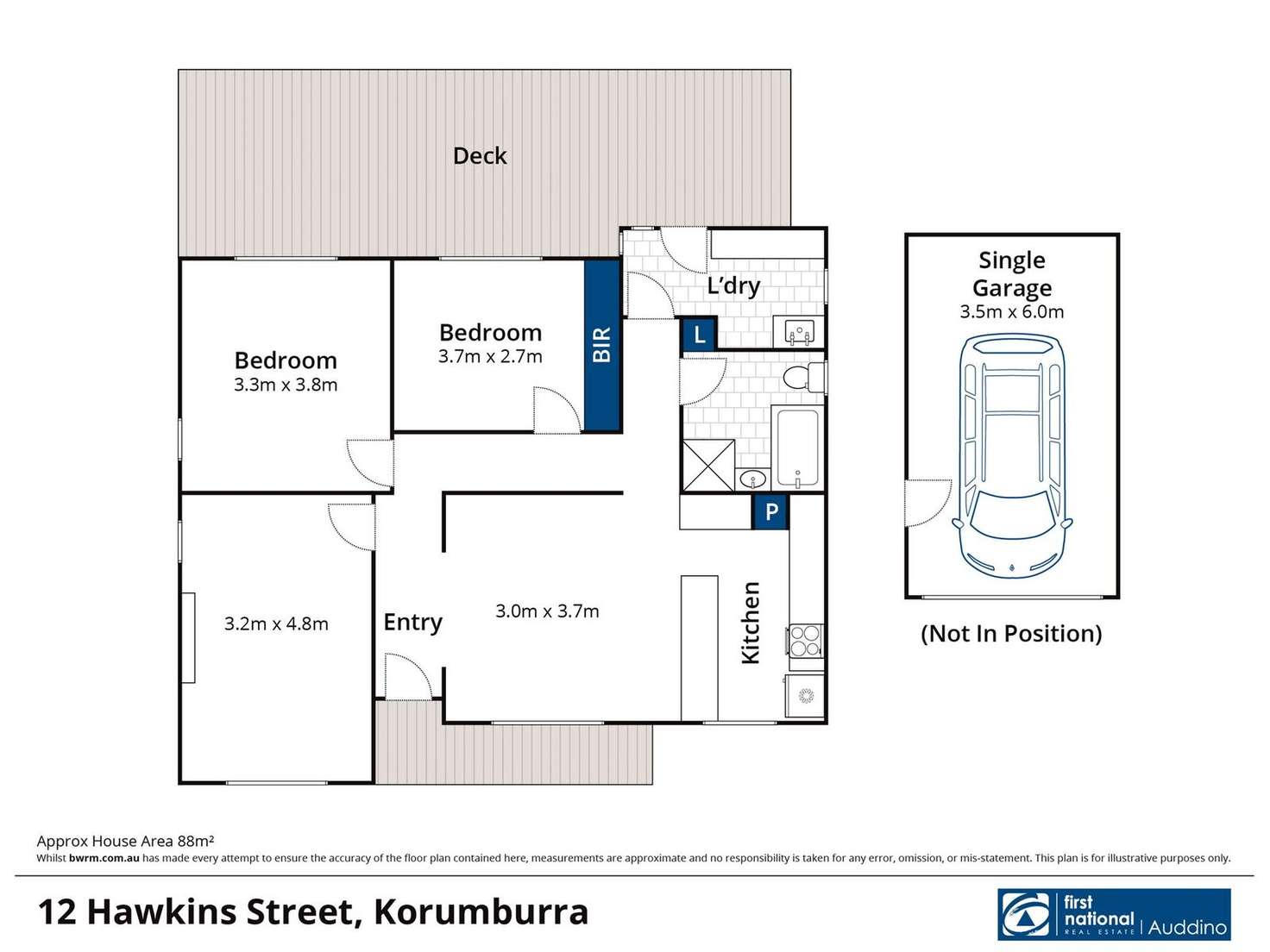 Floorplan of Homely house listing, 12 Hawkins Street, Korumburra VIC 3950