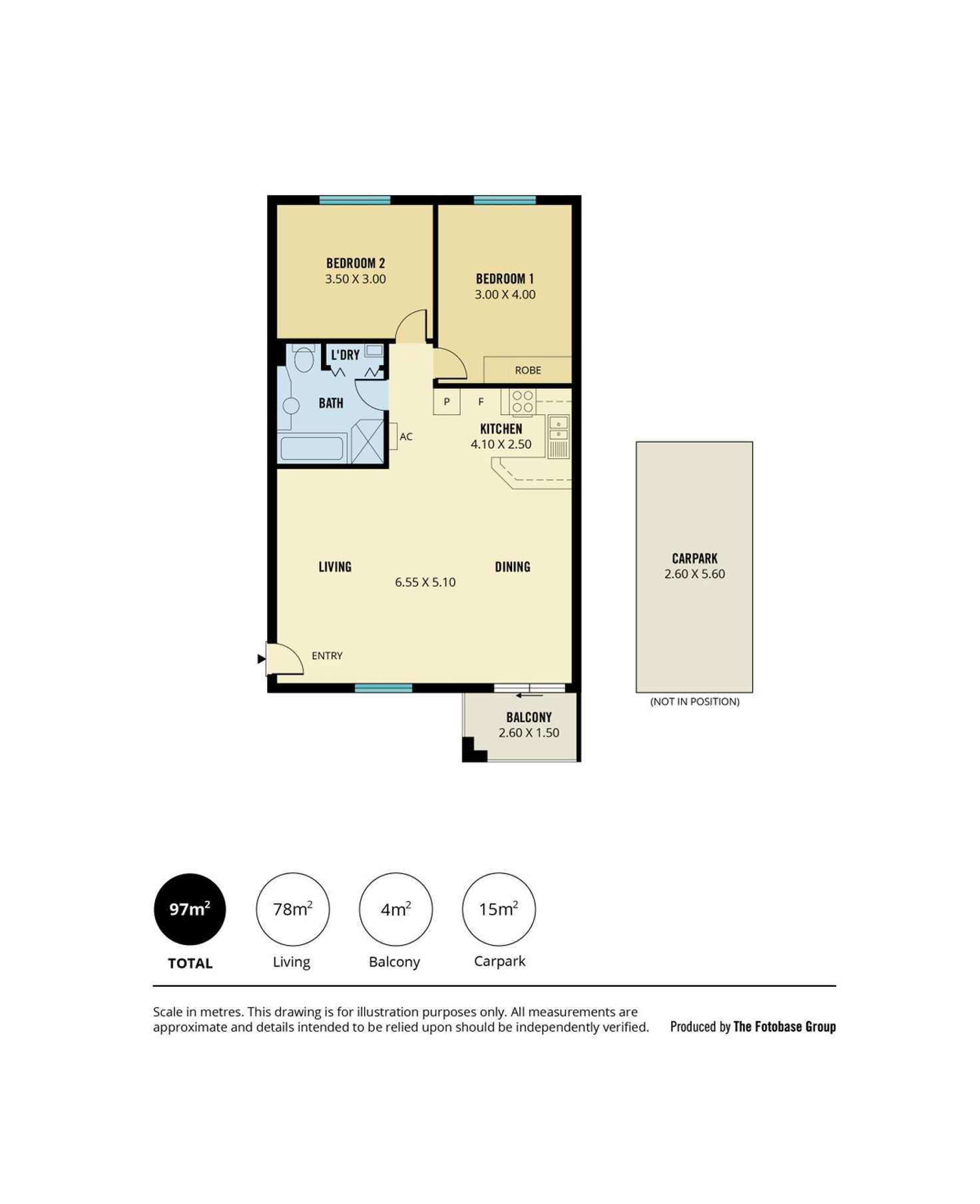 Floorplan of Homely unit listing, 11/55 Melbourne Street, North Adelaide SA 5006