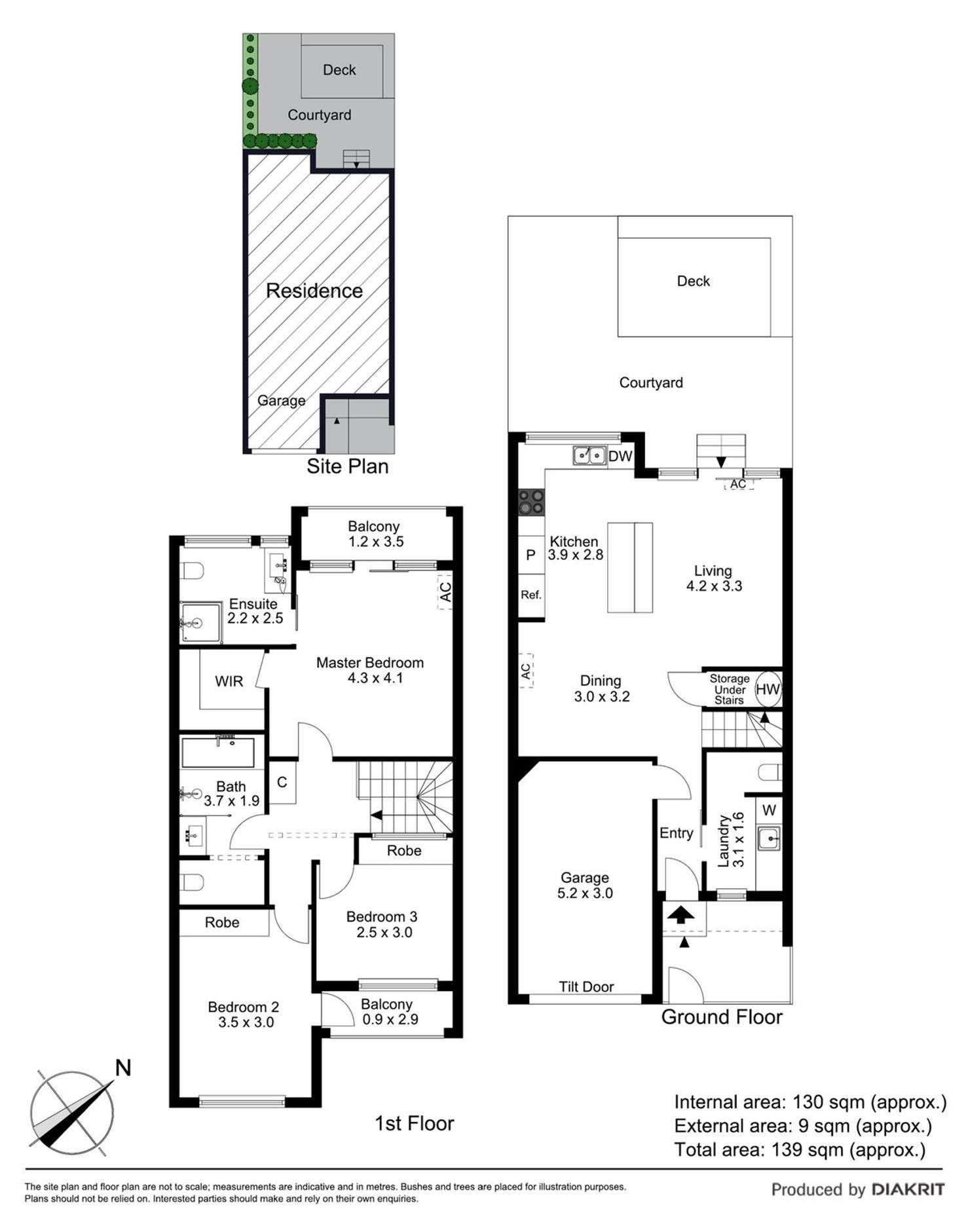 Floorplan of Homely townhouse listing, 5/339-345 Flemington Road, North Melbourne VIC 3051