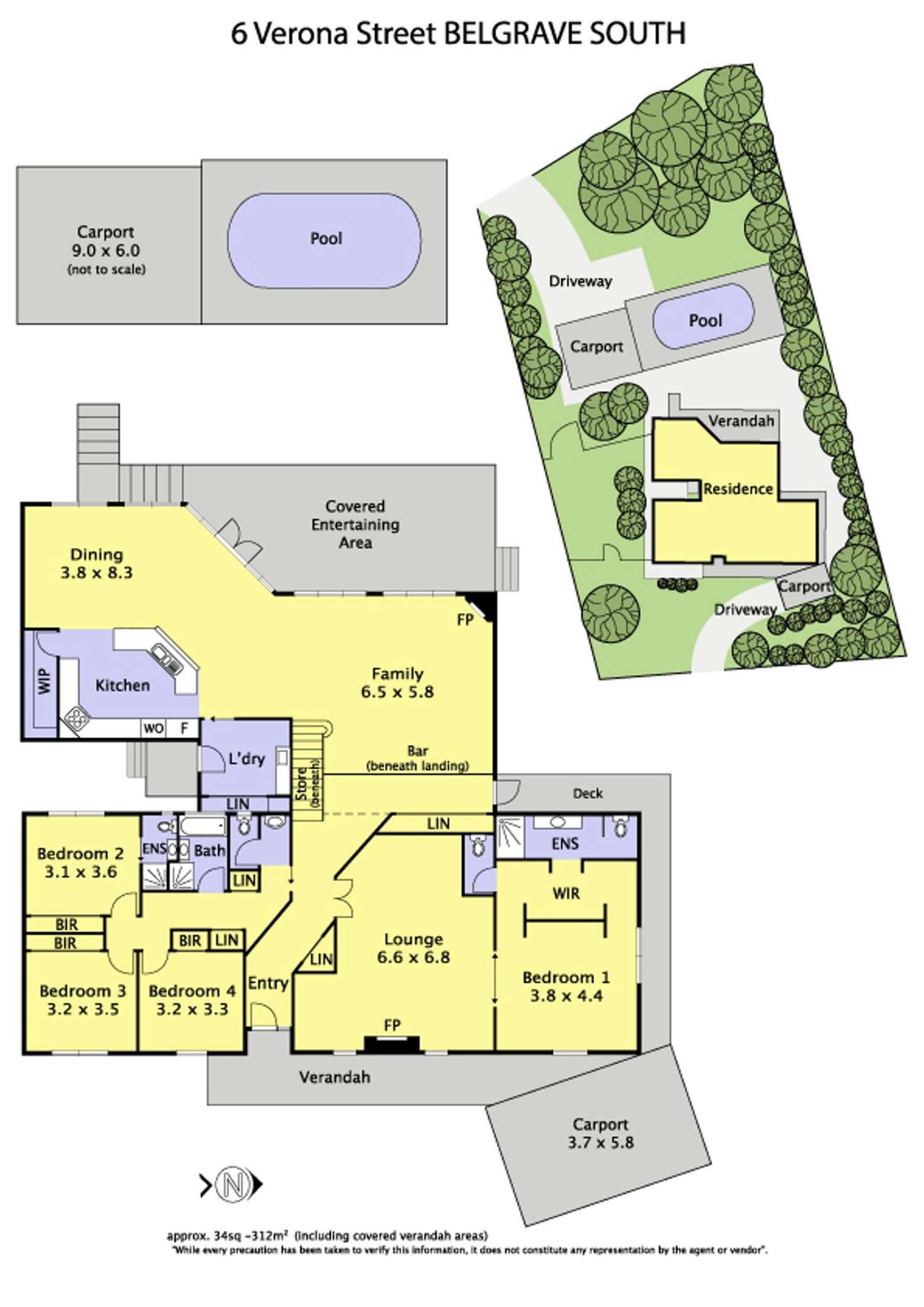 Floorplan of Homely house listing, 6 Verona Street, Belgrave South VIC 3160