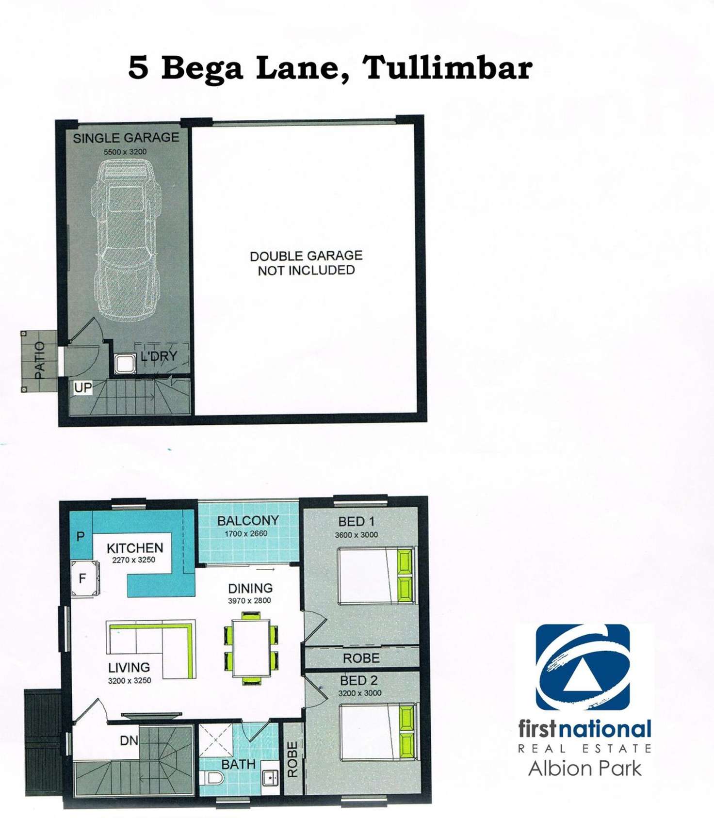 Floorplan of Homely semiDetached listing, 5 Bega Lane, Tullimbar NSW 2527