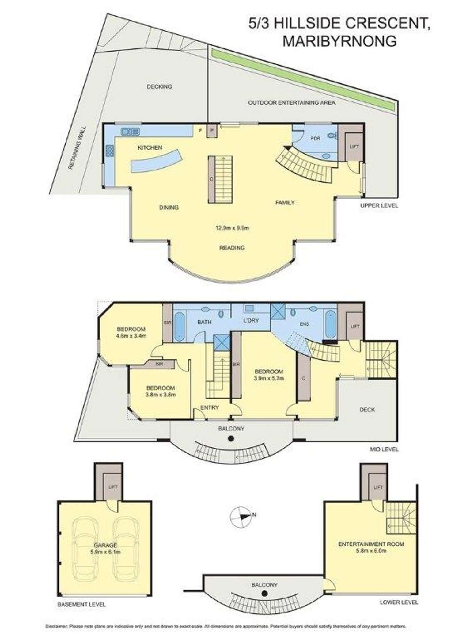 Floorplan of Homely house listing, 5/3 Hillside Crescent, Maribyrnong VIC 3032
