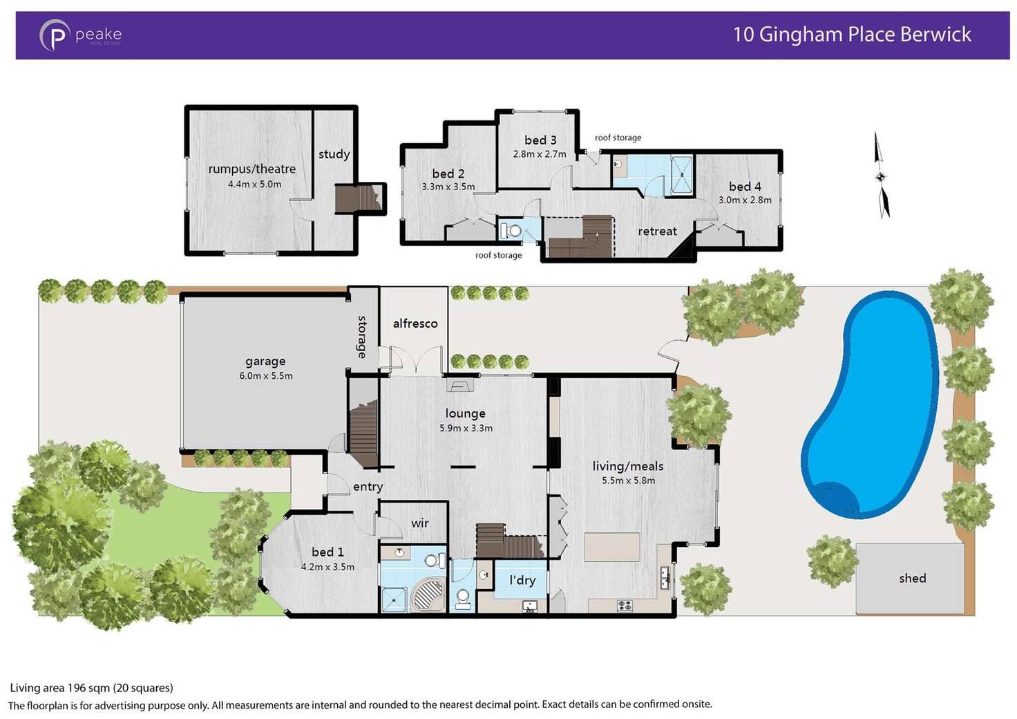 Floorplan of Homely house listing, 10 Gingham Place, Berwick VIC 3806