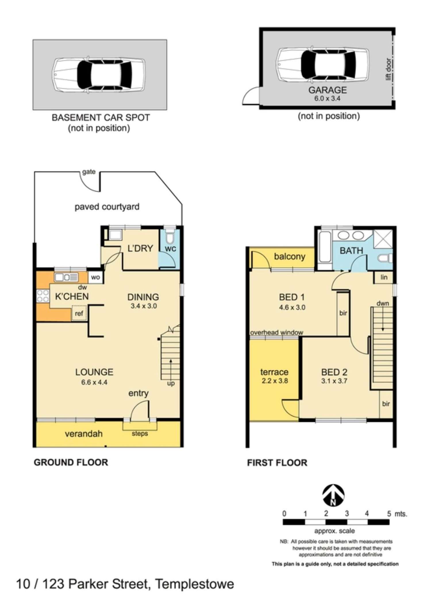 Floorplan of Homely townhouse listing, 10/123 Parker Street, Templestowe VIC 3106