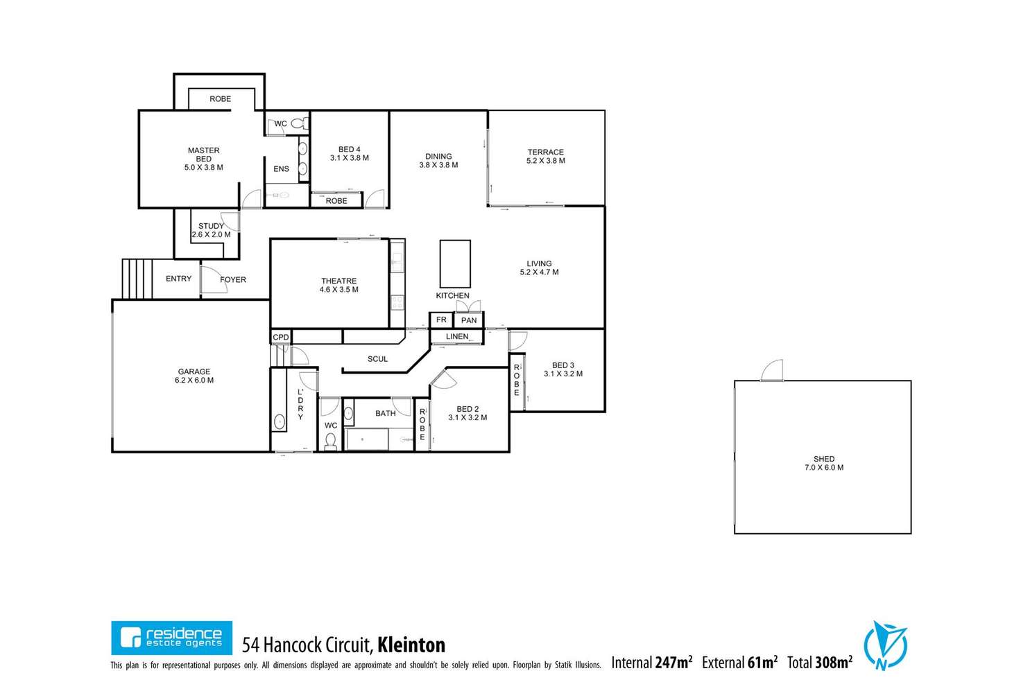Floorplan of Homely house listing, 54 Hancock Circuit, Kleinton QLD 4352