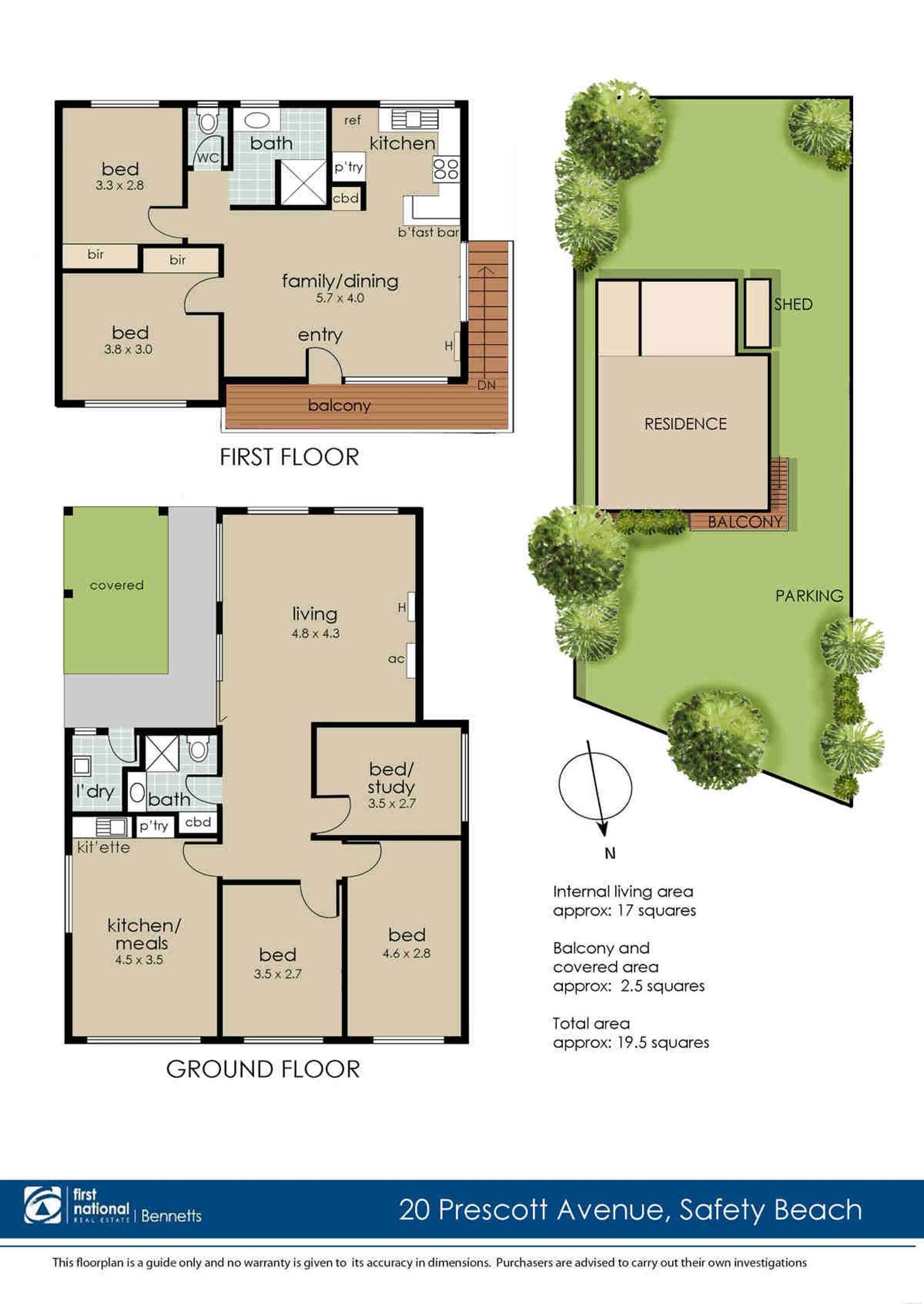 Floorplan of Homely house listing, 20 Prescott Avenue, Safety Beach VIC 3936