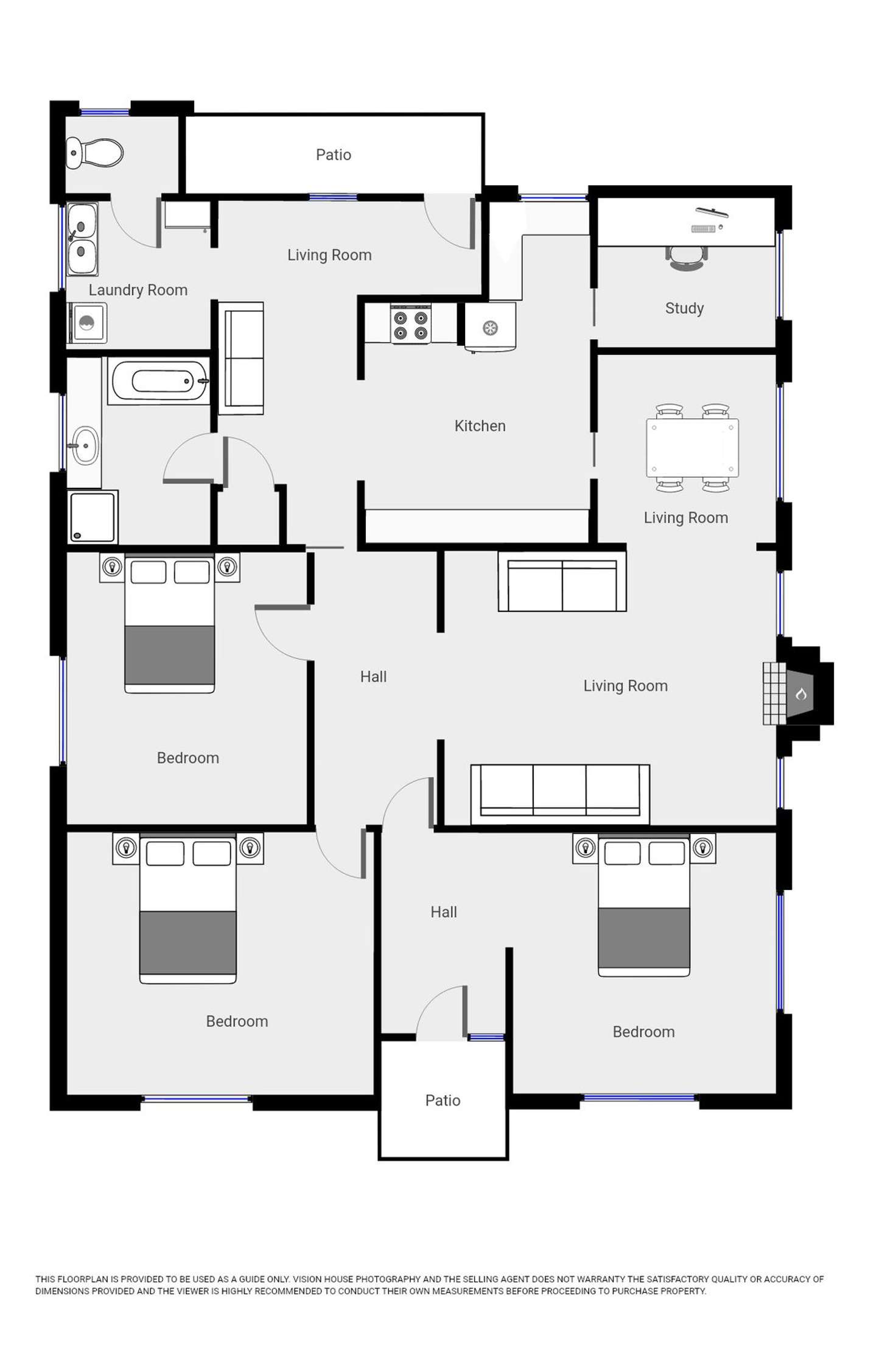 Floorplan of Homely house listing, 43 Heath Street, Red Cliffs VIC 3496