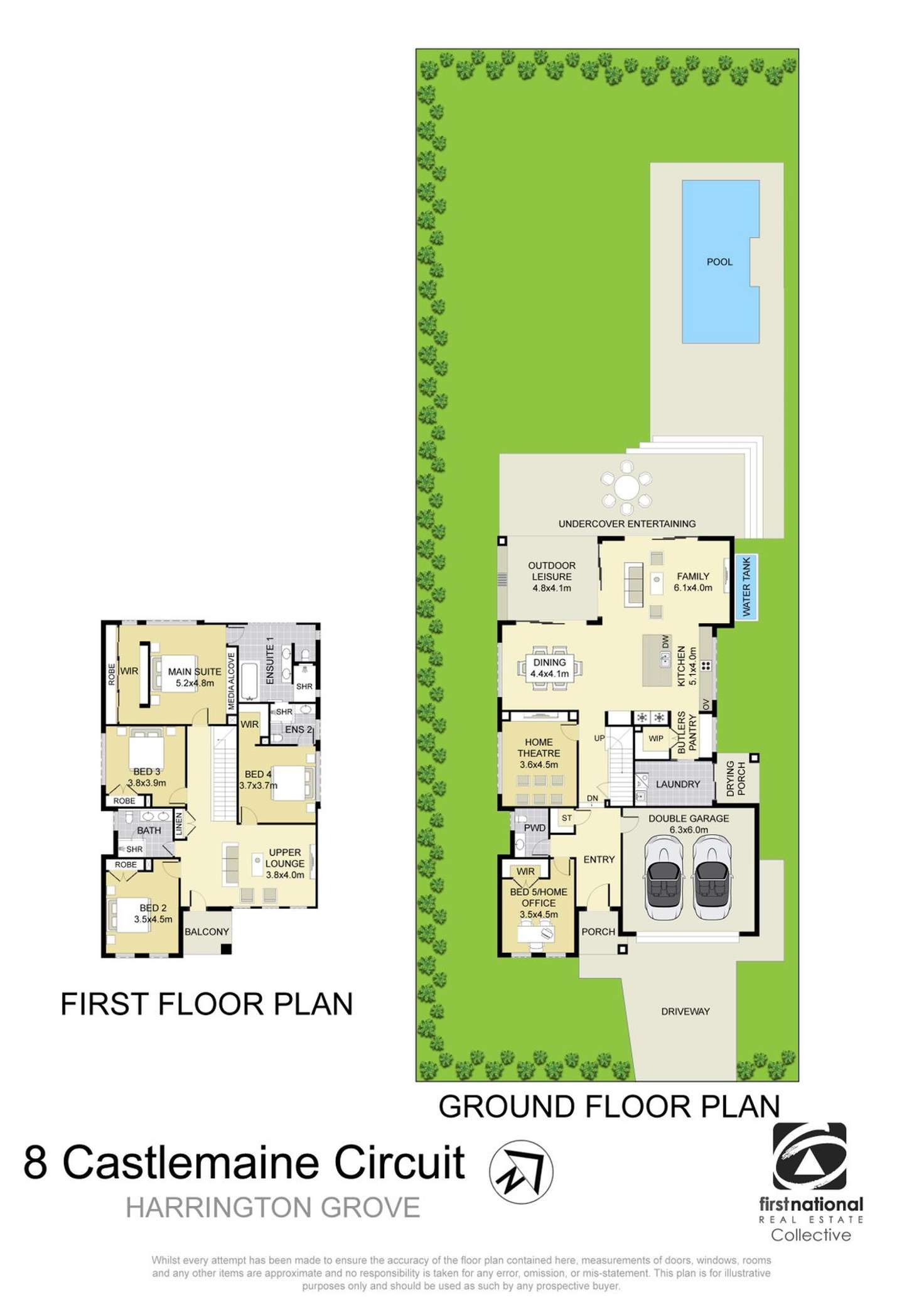 Floorplan of Homely house listing, 8 Castlemaine cct, Harrington Park NSW 2567