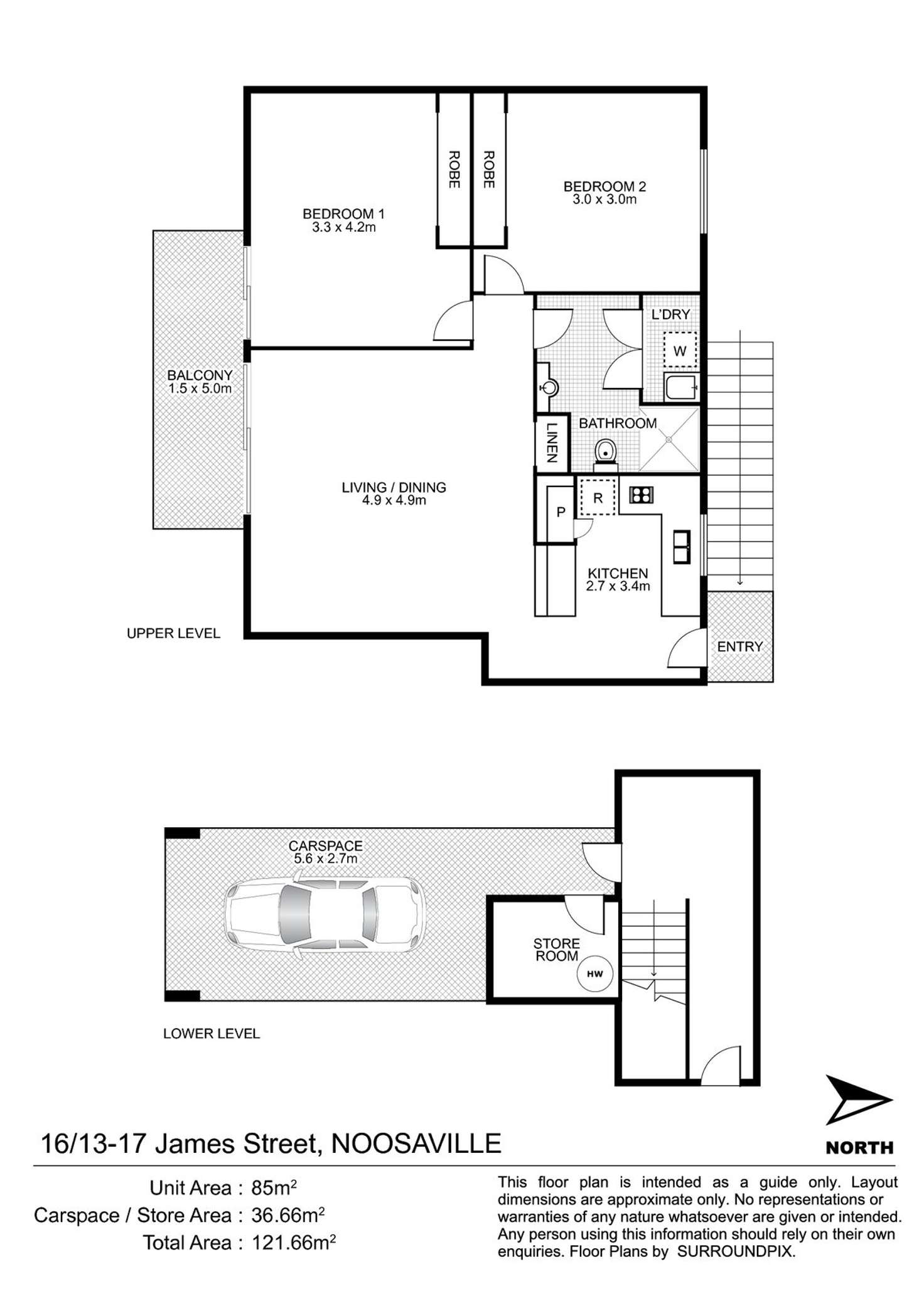 Floorplan of Homely apartment listing, 16/13-17 James Street, Noosaville QLD 4566