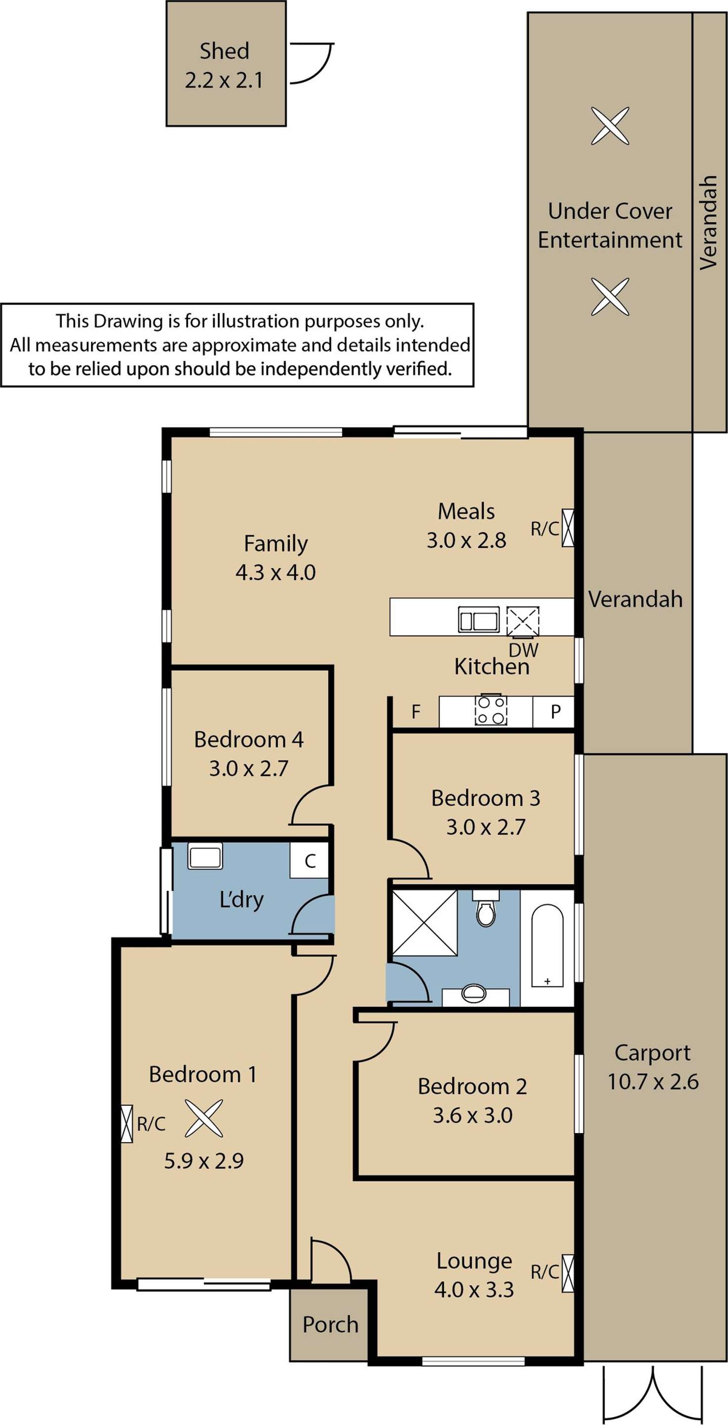 Floorplan of Homely house listing, 63 Riesling Crescent, Andrews Farm SA 5114