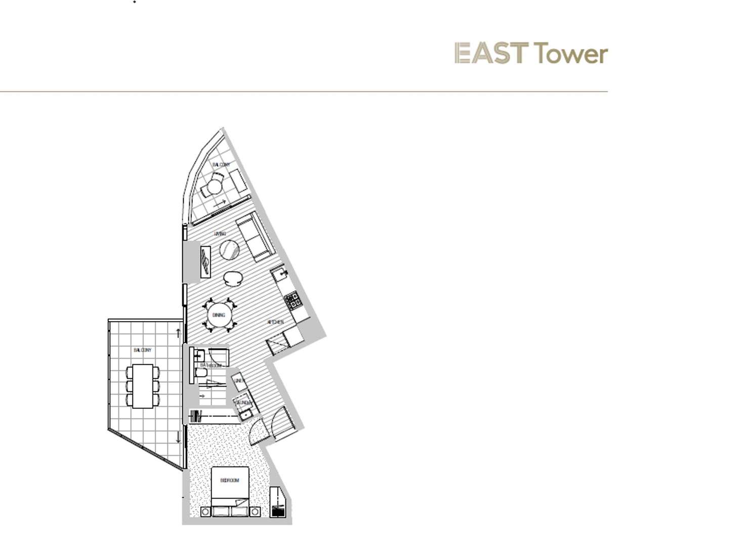 Floorplan of Homely apartment listing, 1001/628 Flinders Street, Docklands VIC 3008