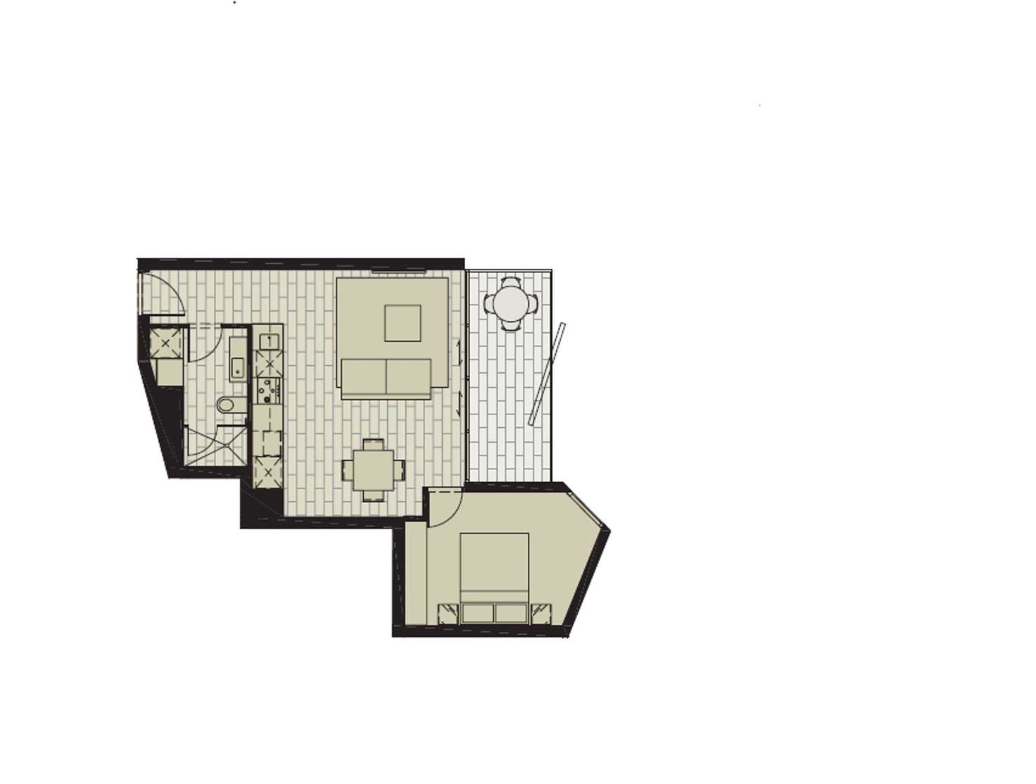 Floorplan of Homely apartment listing, 501/673 La Trobe Street, Docklands VIC 3008