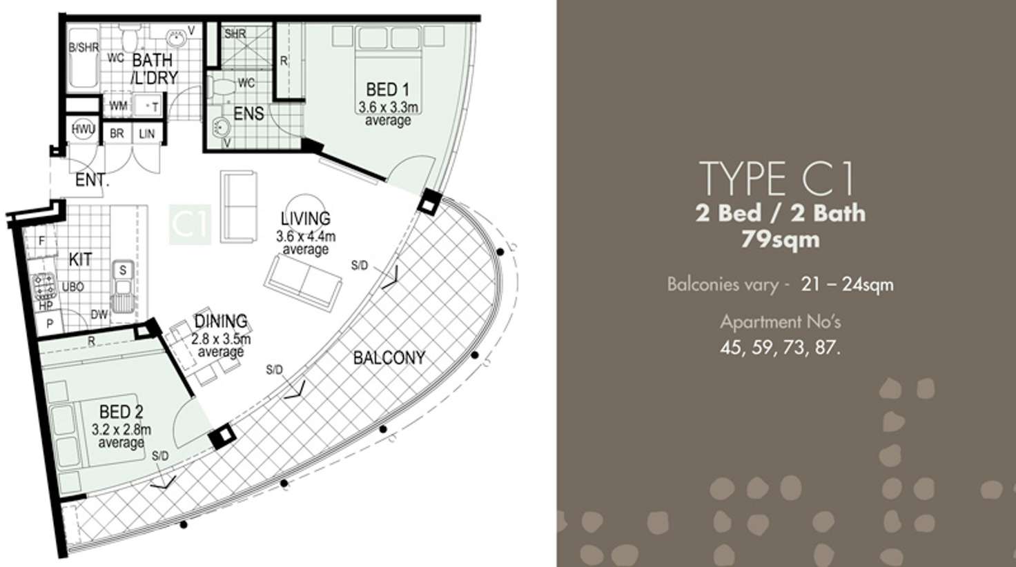 Floorplan of Homely apartment listing, 87/69 Milligan Street, Perth WA 6000