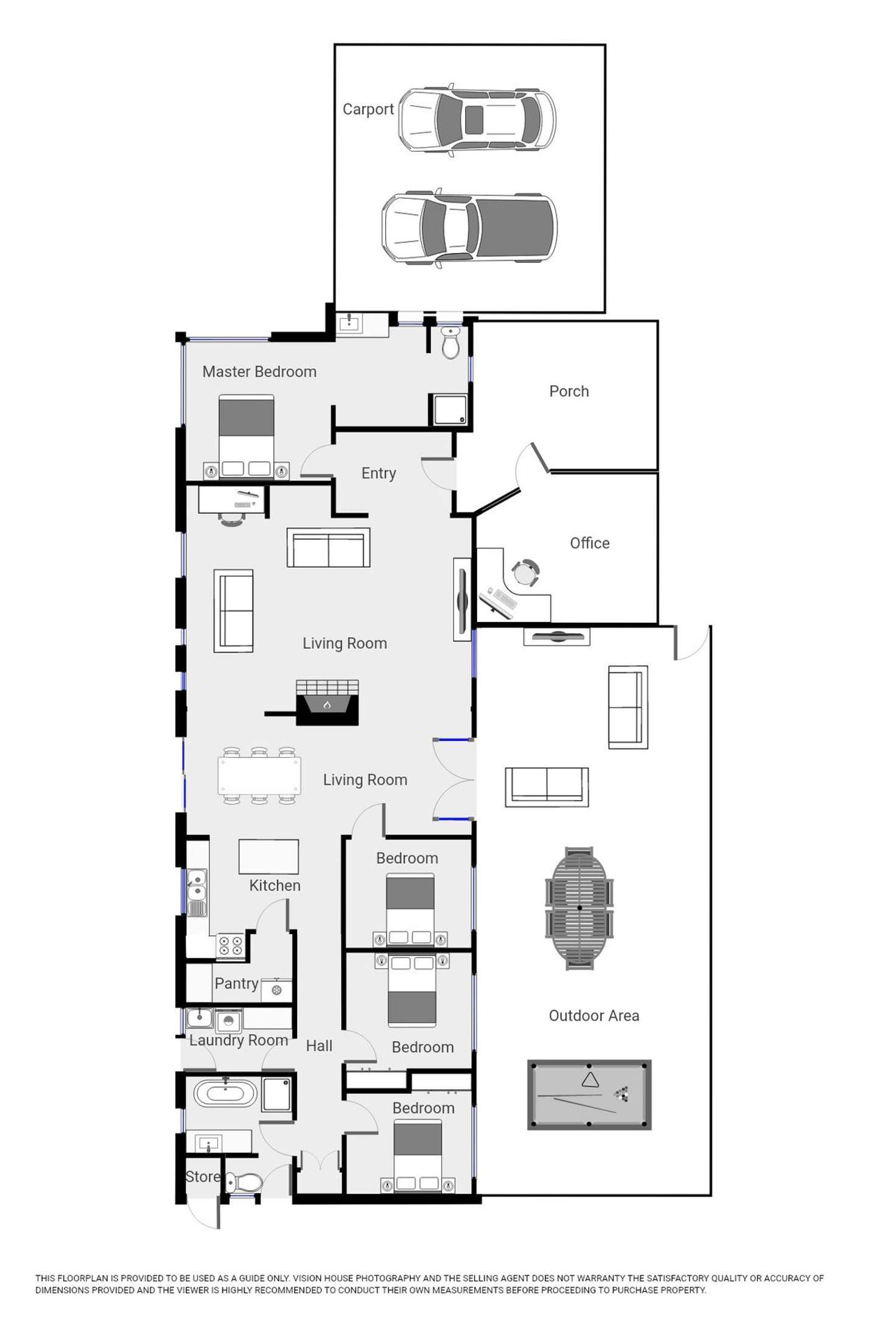 Floorplan of Homely house listing, 49A Blake Road, Iraak VIC 3494
