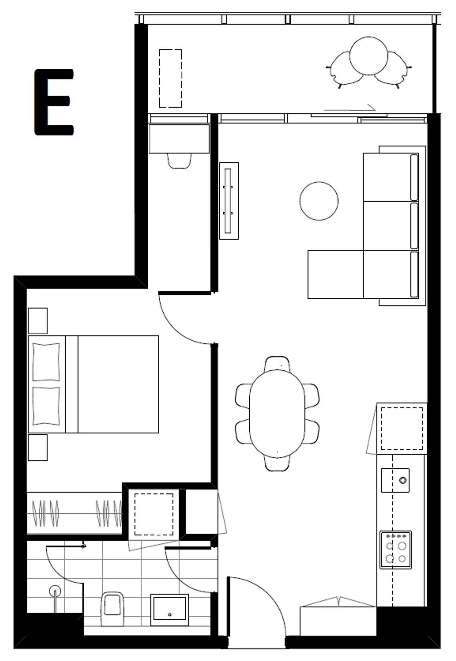 Floorplan of Homely apartment listing, Level12/15 Doepel Way, Docklands VIC 3008