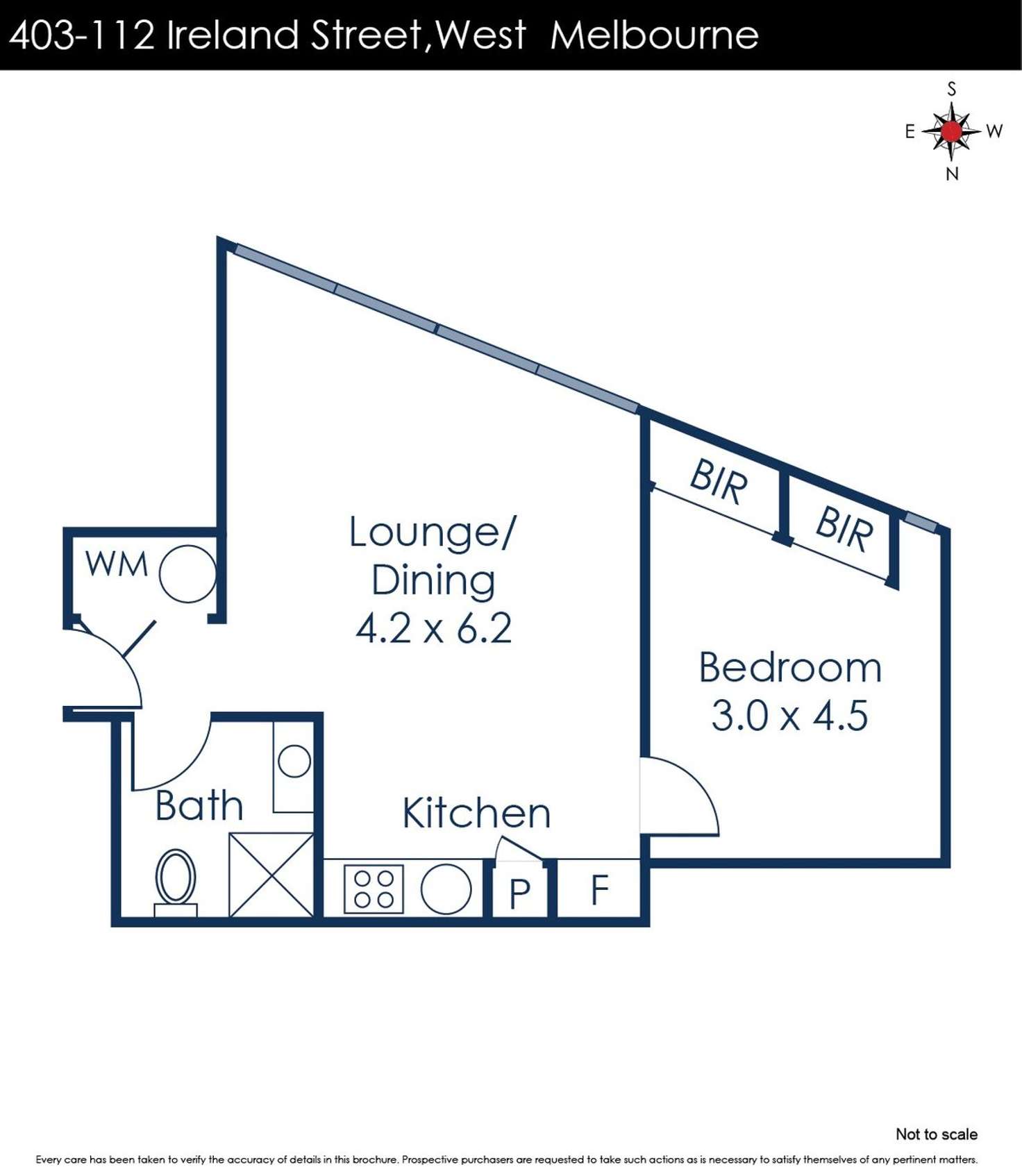 Floorplan of Homely apartment listing, 403./112 Ireland, Melbourne VIC 3000