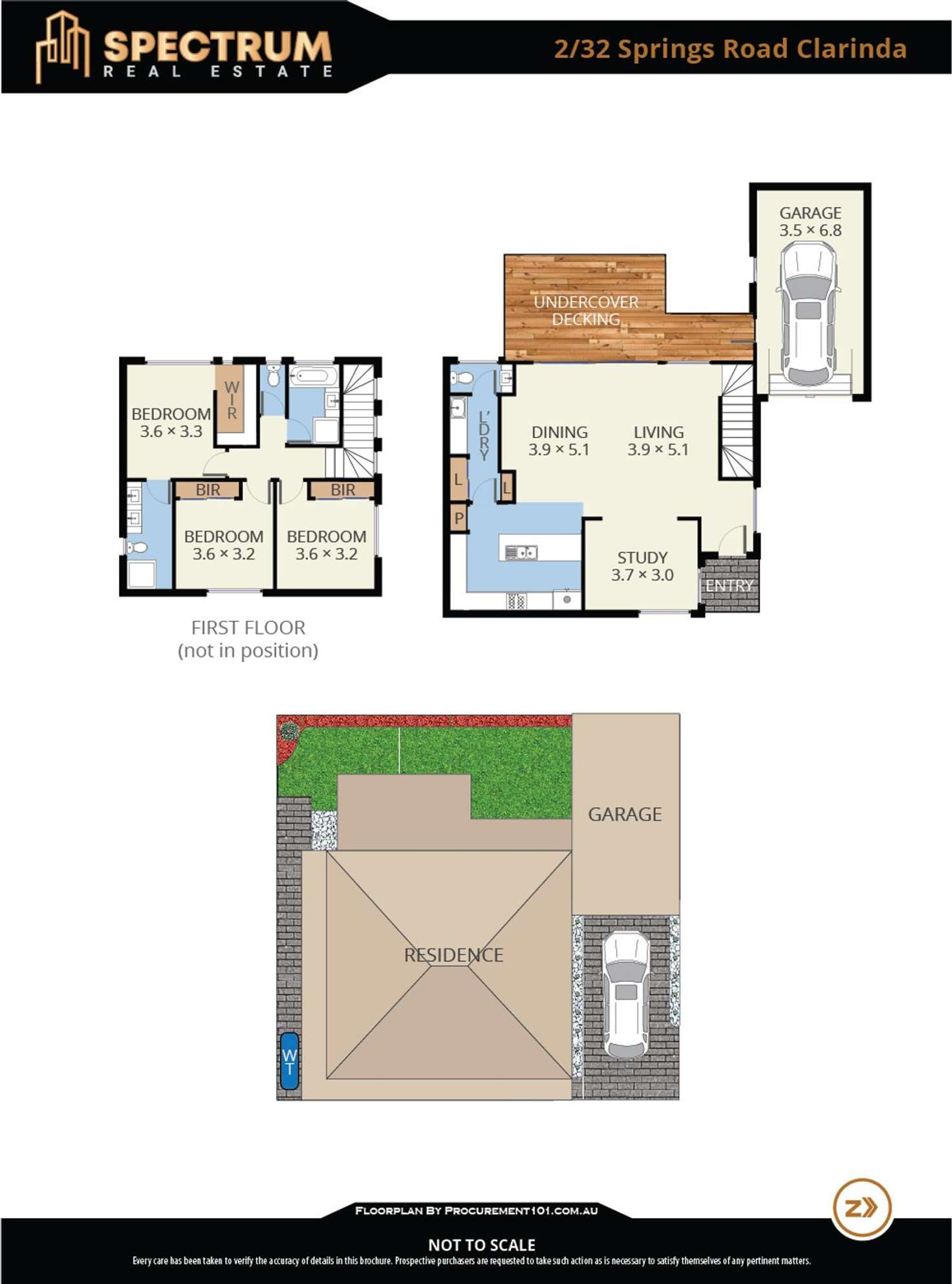 Floorplan of Homely townhouse listing, 2/32 Springs Road, Clarinda VIC 3169