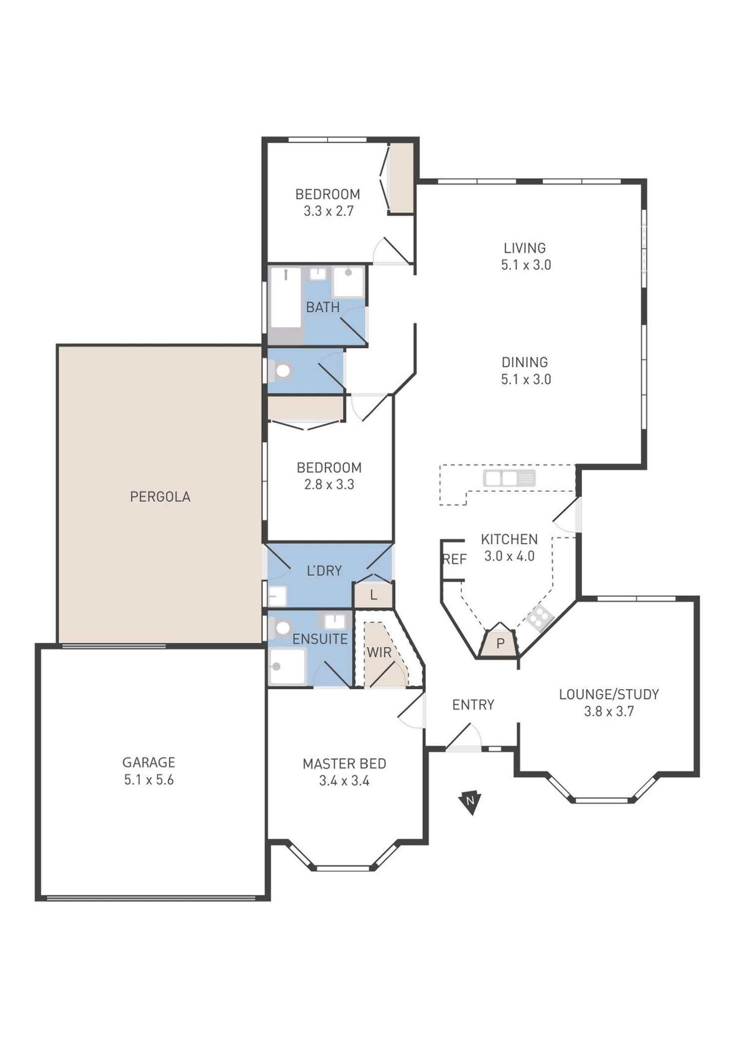 Floorplan of Homely house listing, 8 Tracey Street, Werribee VIC 3030