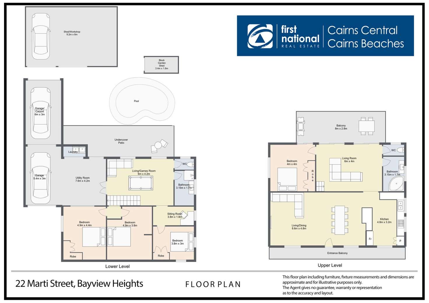 Floorplan of Homely house listing, 22 Marti Street, Bayview Heights QLD 4868