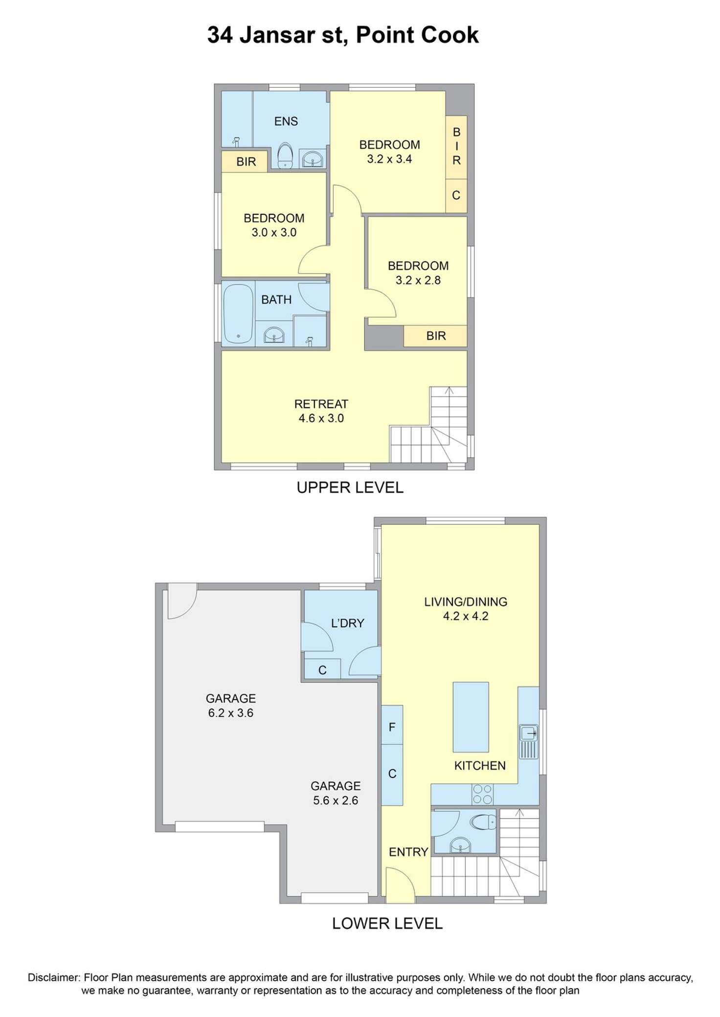 Floorplan of Homely house listing, 34 Jansar Street, Point Cook VIC 3030