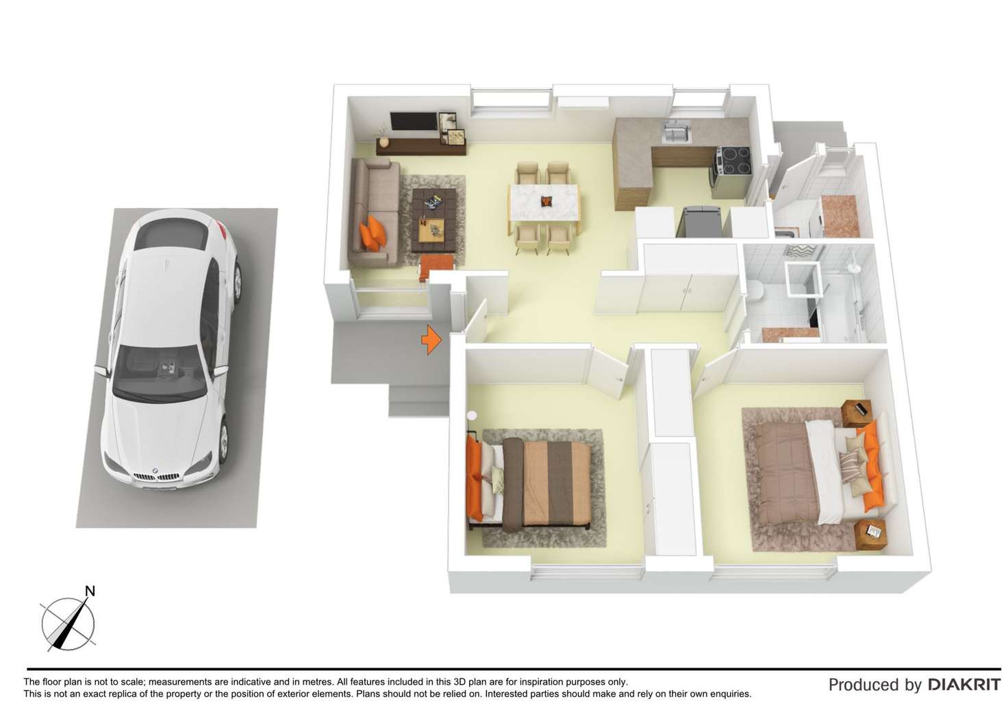 Floorplan of Homely unit listing, 3/50 Brook Street, Sunbury VIC 3429