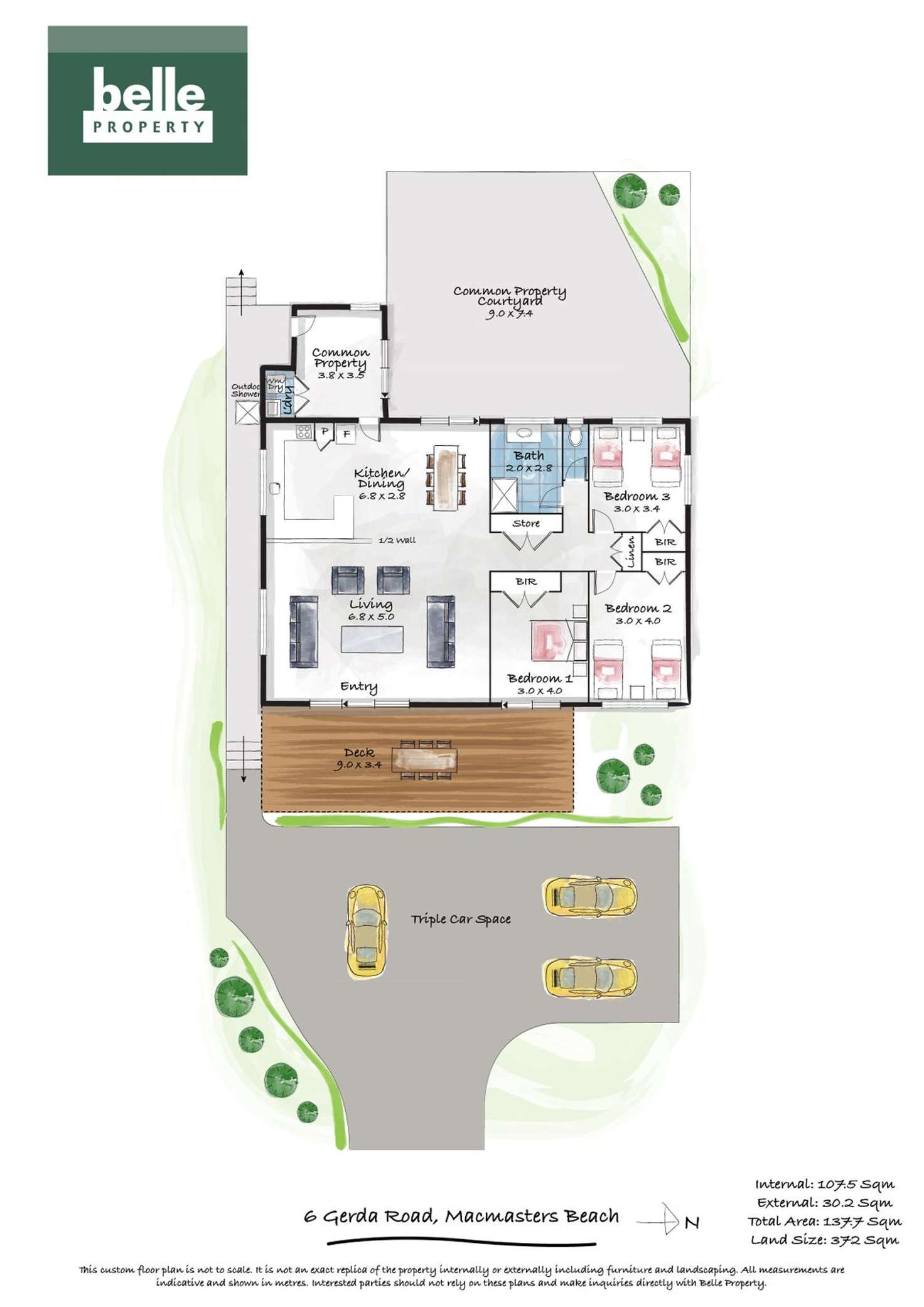Floorplan of Homely house listing, 6 Gerda Road, Macmasters Beach NSW 2251
