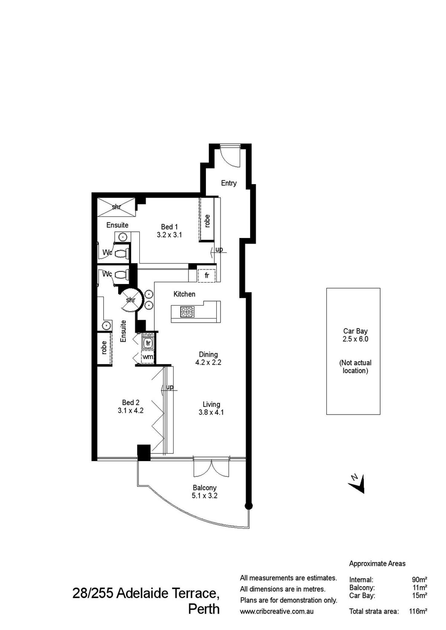Floorplan of Homely apartment listing, 28/255 Adelaide Tce, Perth WA 6000