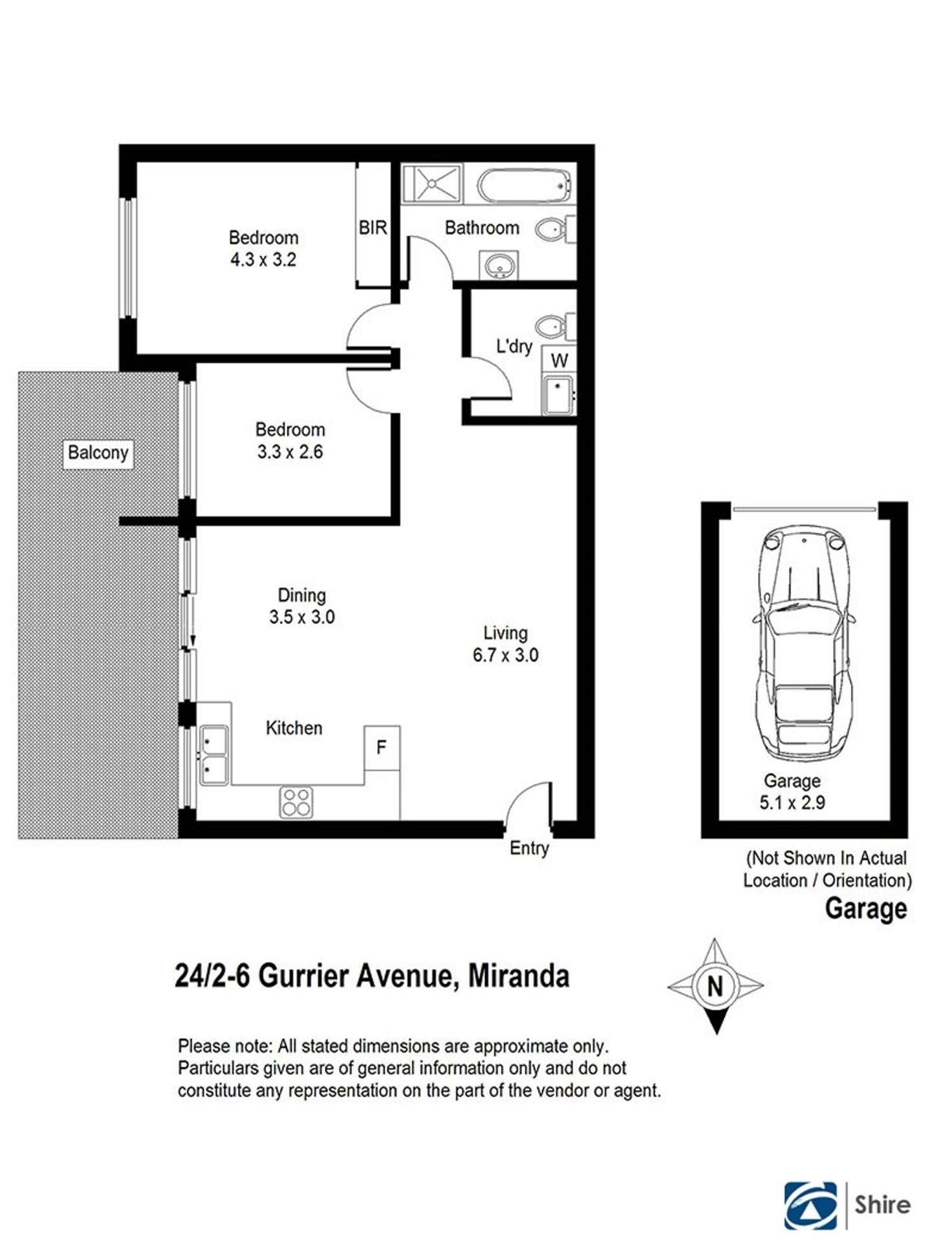 Floorplan of Homely apartment listing, 24/2-6 Gurrier Avenue, Miranda NSW 2228
