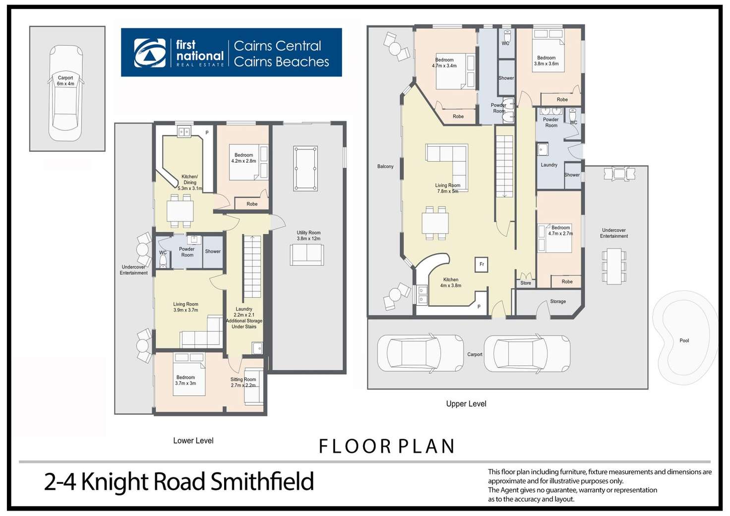 Floorplan of Homely house listing, 2-4 Knight Road, Smithfield QLD 4878