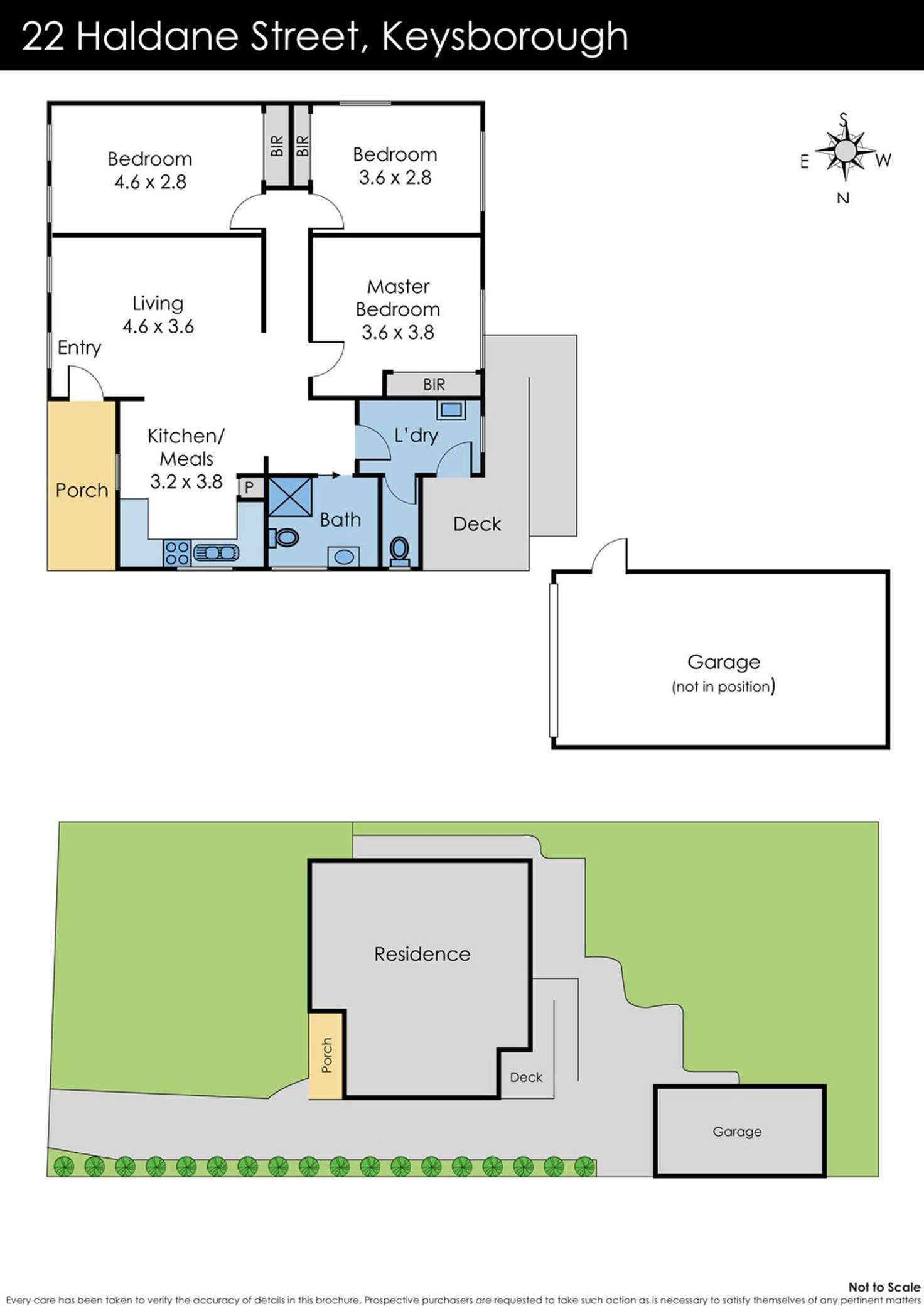 Floorplan of Homely house listing, 22 Haldane Street, Keysborough VIC 3173