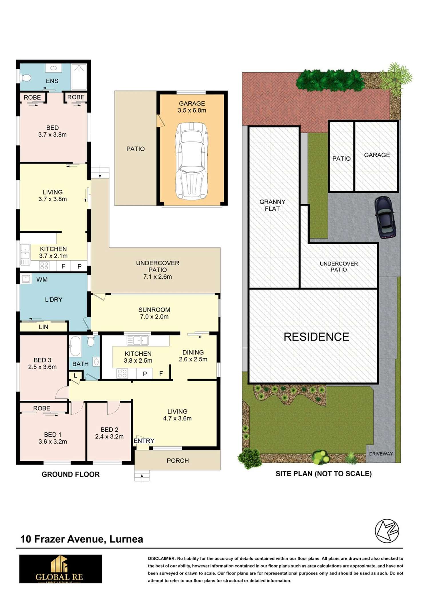 Floorplan of Homely house listing, 10 Frazer Avenue, Lurnea NSW 2170
