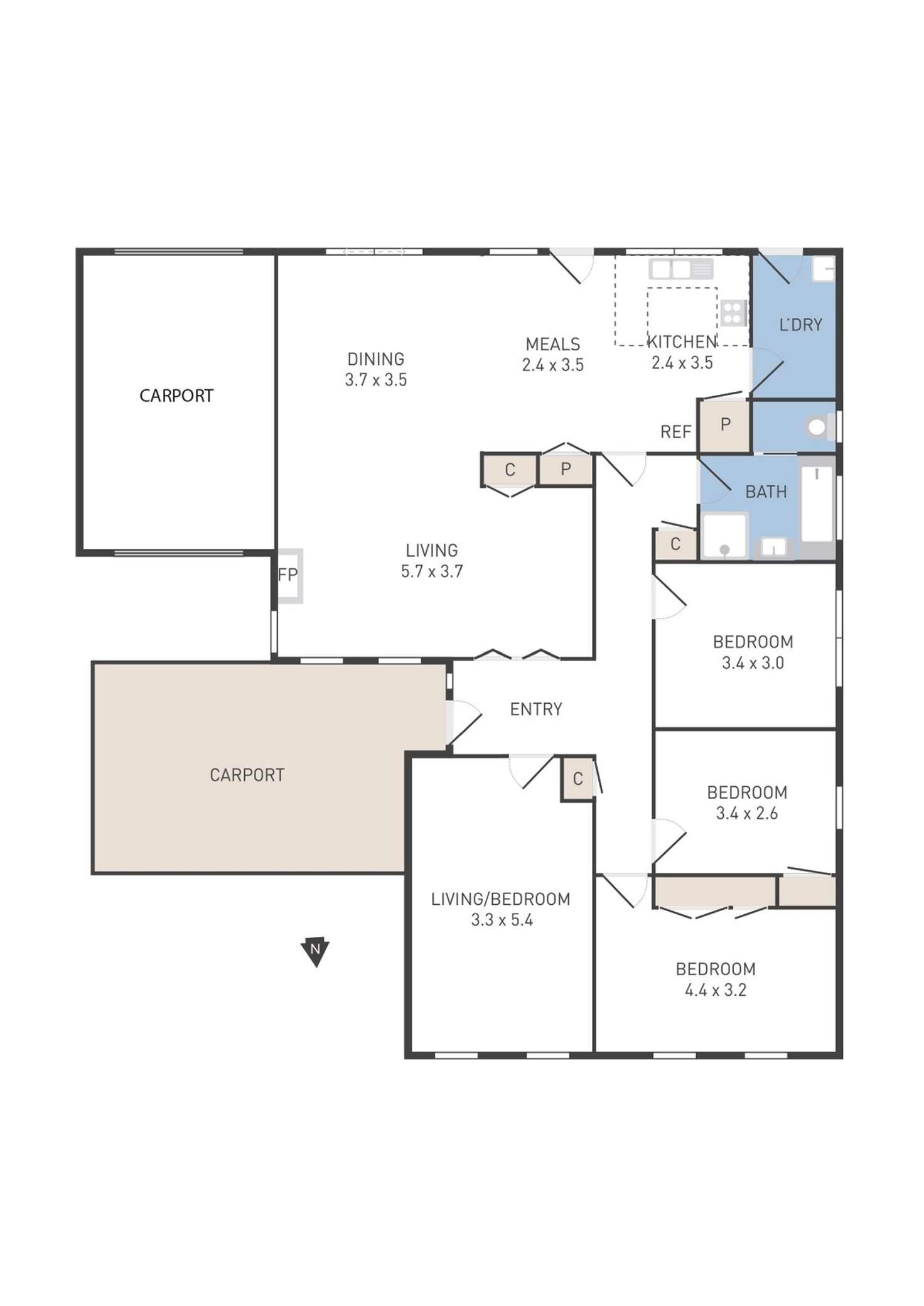 Floorplan of Homely house listing, 147 Heaths Road, Hoppers Crossing VIC 3029