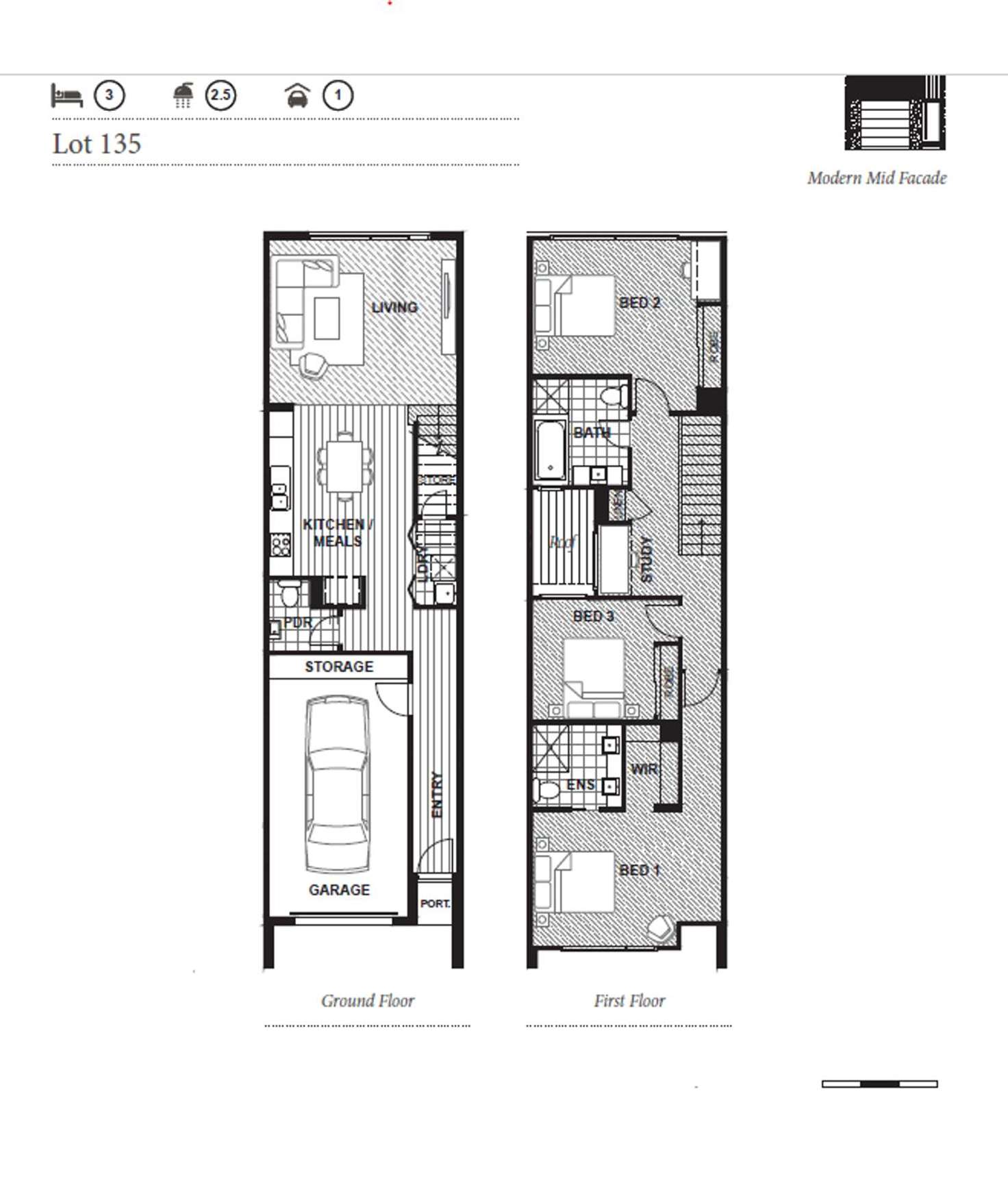 Floorplan of Homely townhouse listing, 7 Nautical Crescent, Craigieburn VIC 3064