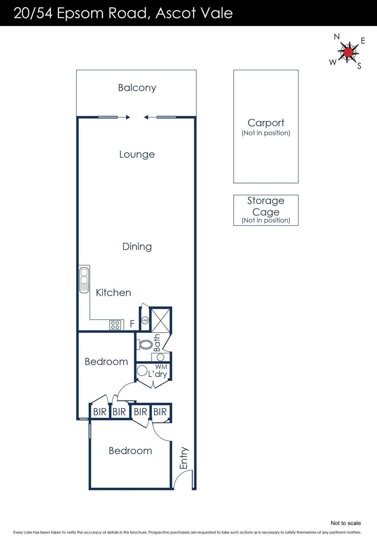 Floorplan of Homely apartment listing, 20/54 Epsom Road, Ascot Vale VIC 3032