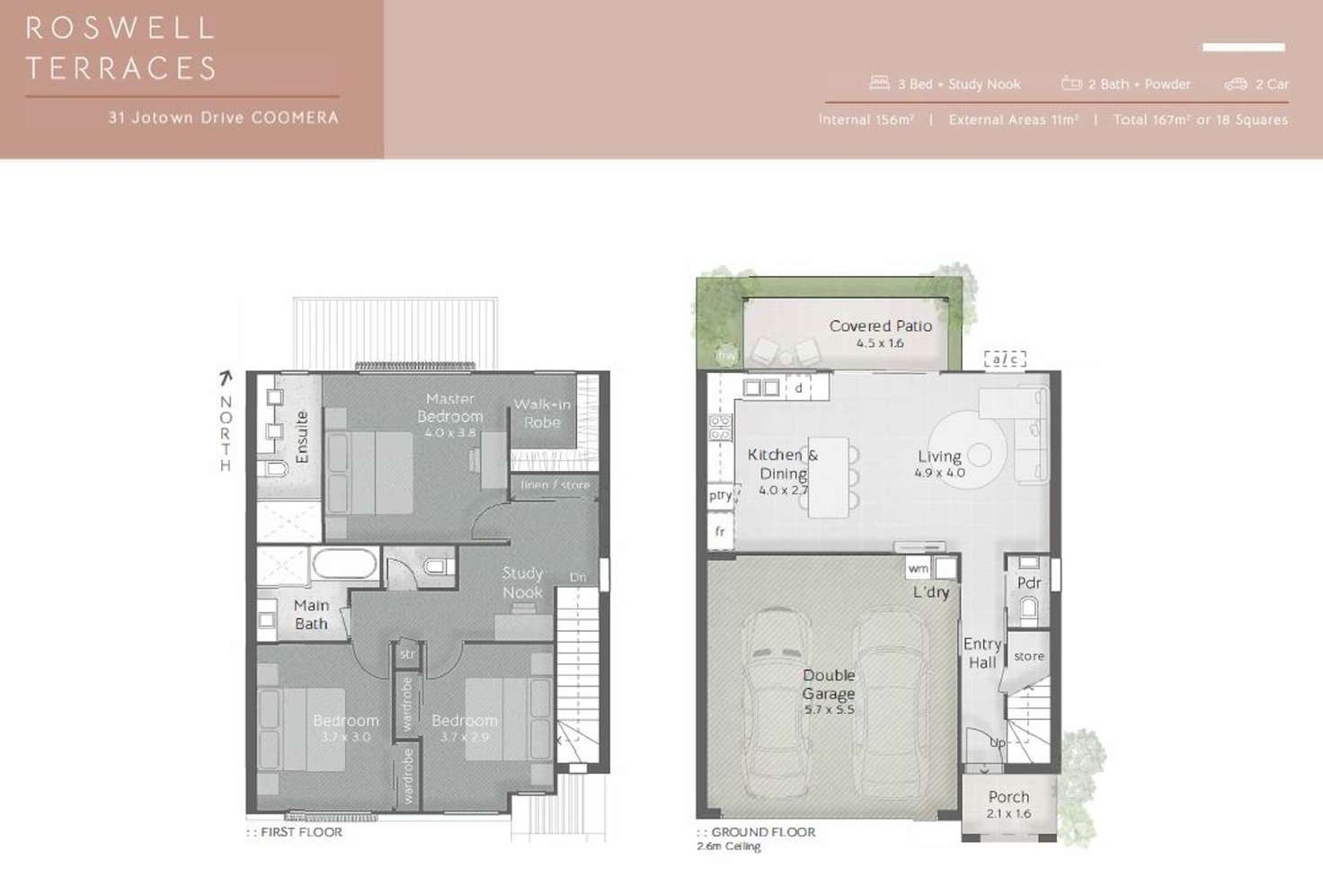 Floorplan of Homely townhouse listing, 22/31 Jotown Drive, Coomera QLD 4209