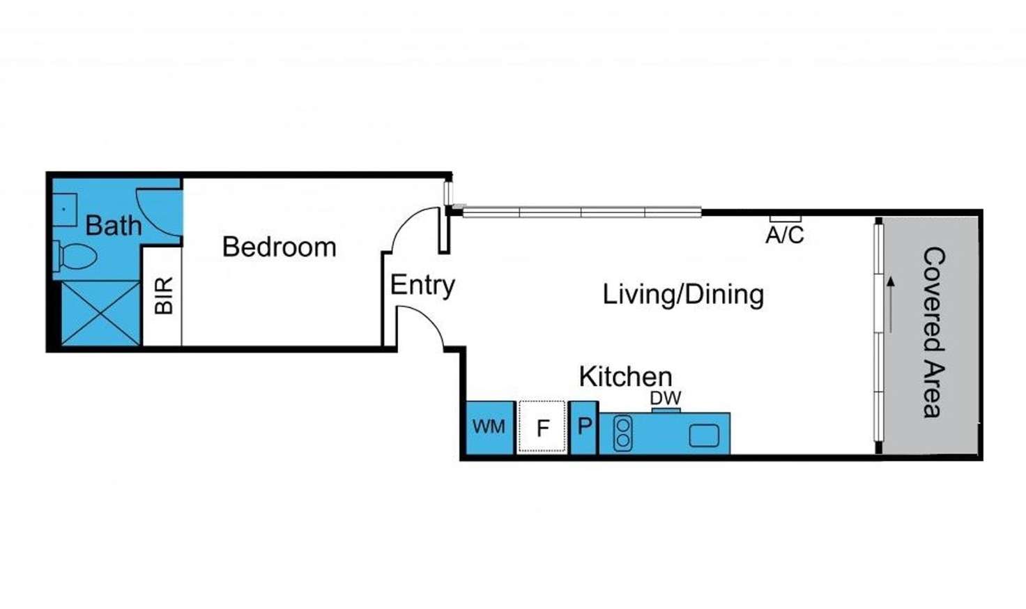 Floorplan of Homely apartment listing, 501/7 Katherine Place, Melbourne VIC 3000