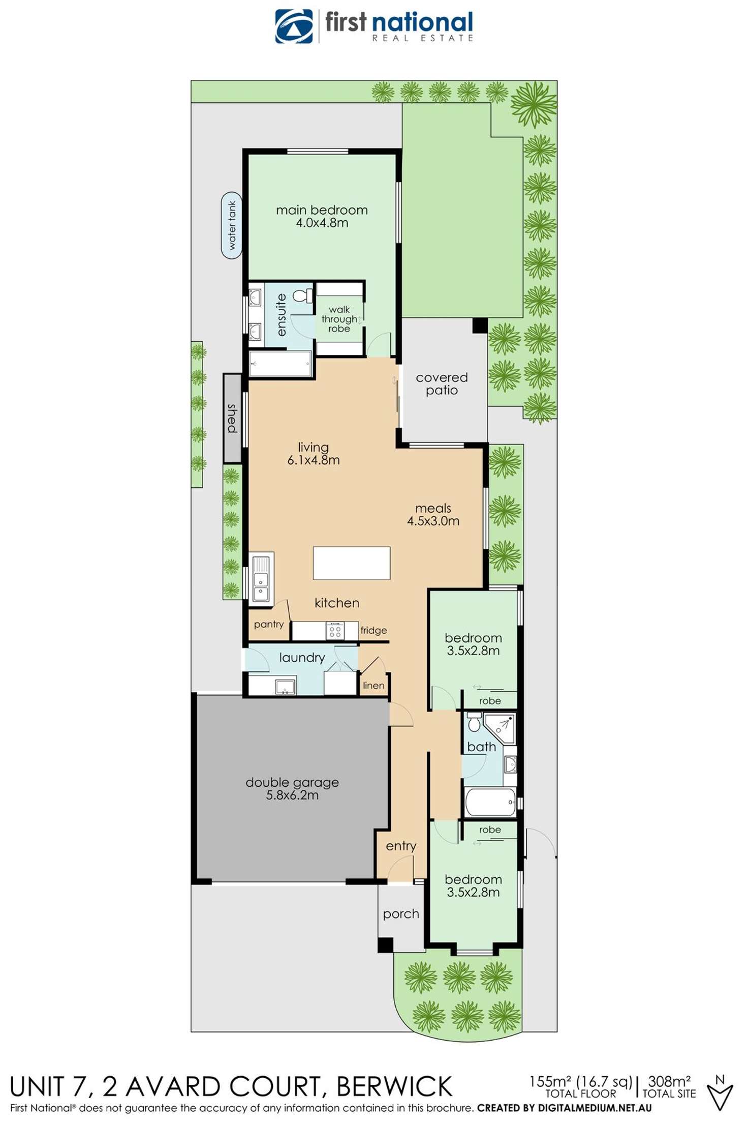 Floorplan of Homely townhouse listing, 7/2 Avard Court, Berwick VIC 3806