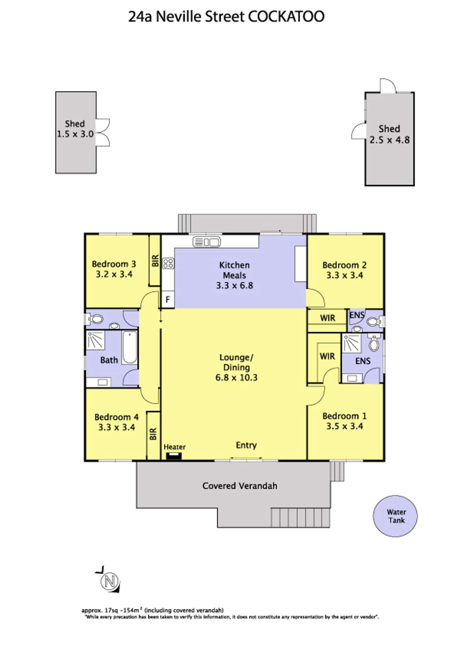 Floorplan of Homely house listing, 24a Neville Street, Cockatoo VIC 3781