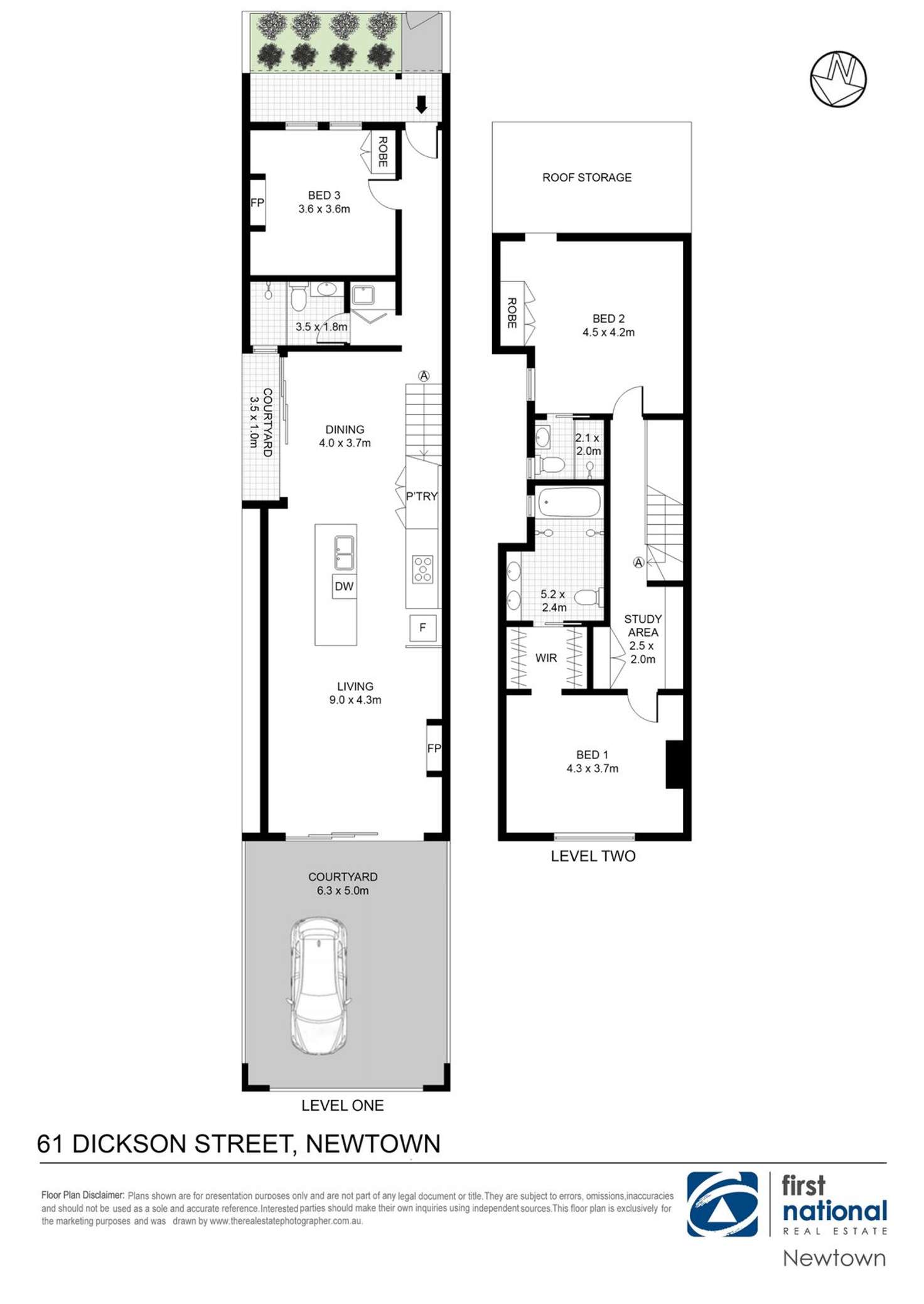 Floorplan of Homely house listing, 61 Dickson Street, Newtown NSW 2042
