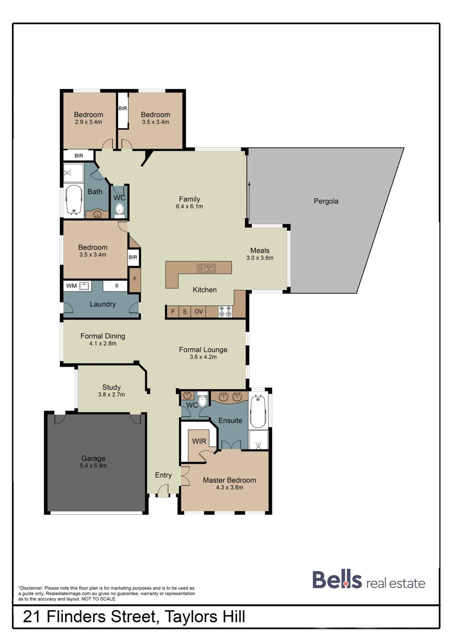 Floorplan of Homely house listing, 21 Flinders Street, Taylors Hill VIC 3037
