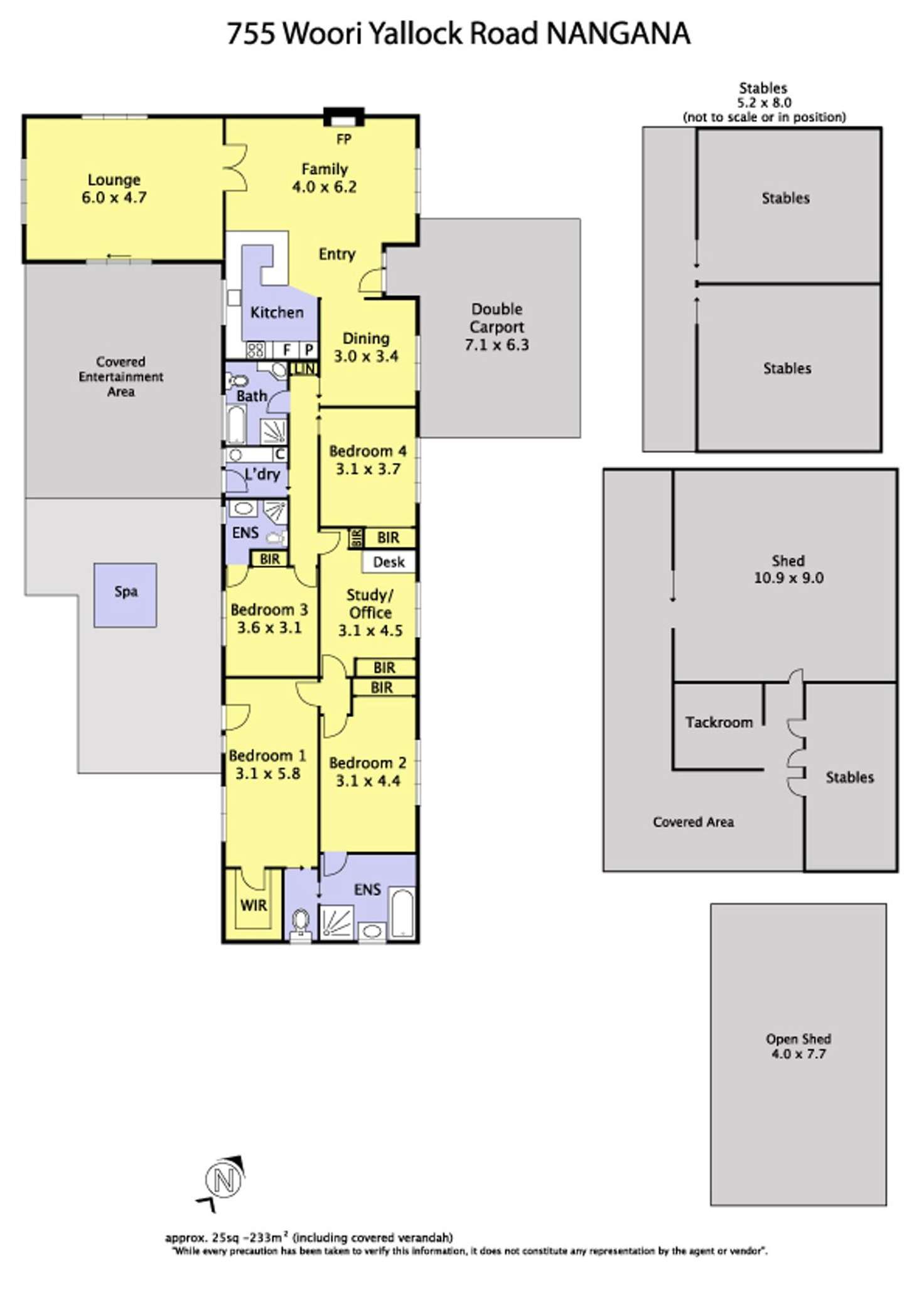 Floorplan of Homely house listing, 755 Woori Yallock Road, Nangana VIC 3781
