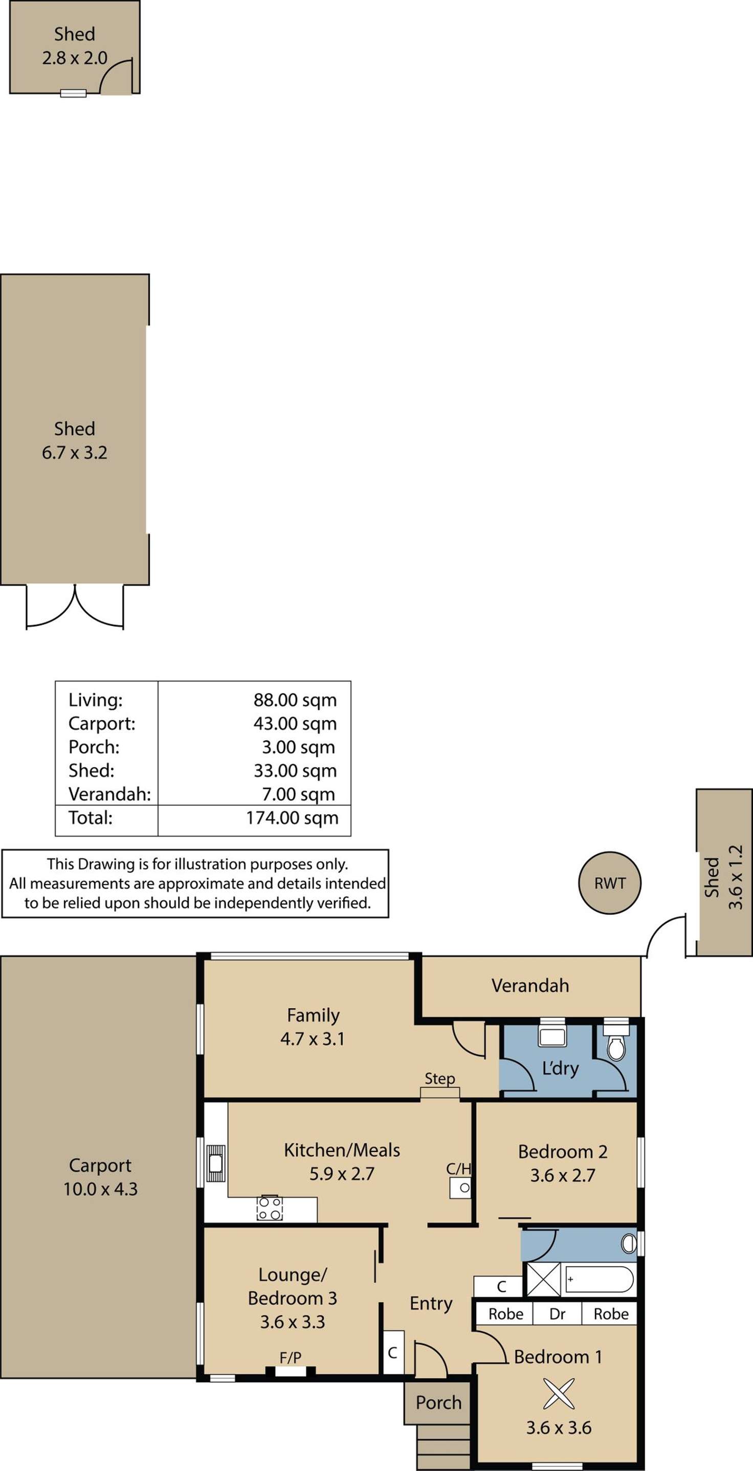 Floorplan of Homely house listing, 12 Frick Street, Lobethal SA 5241