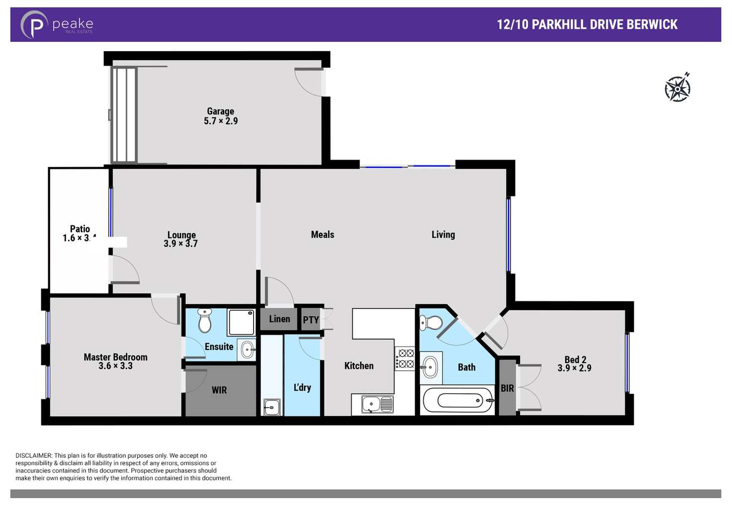 Floorplan of Homely unit listing, 12/10 Parkhill Drive, Berwick VIC 3806