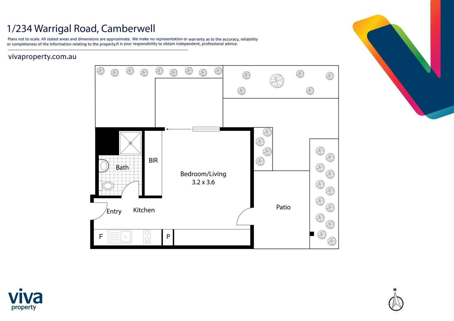 Floorplan of Homely unit listing, 1/234 Warrigal Road, Camberwell VIC 3124