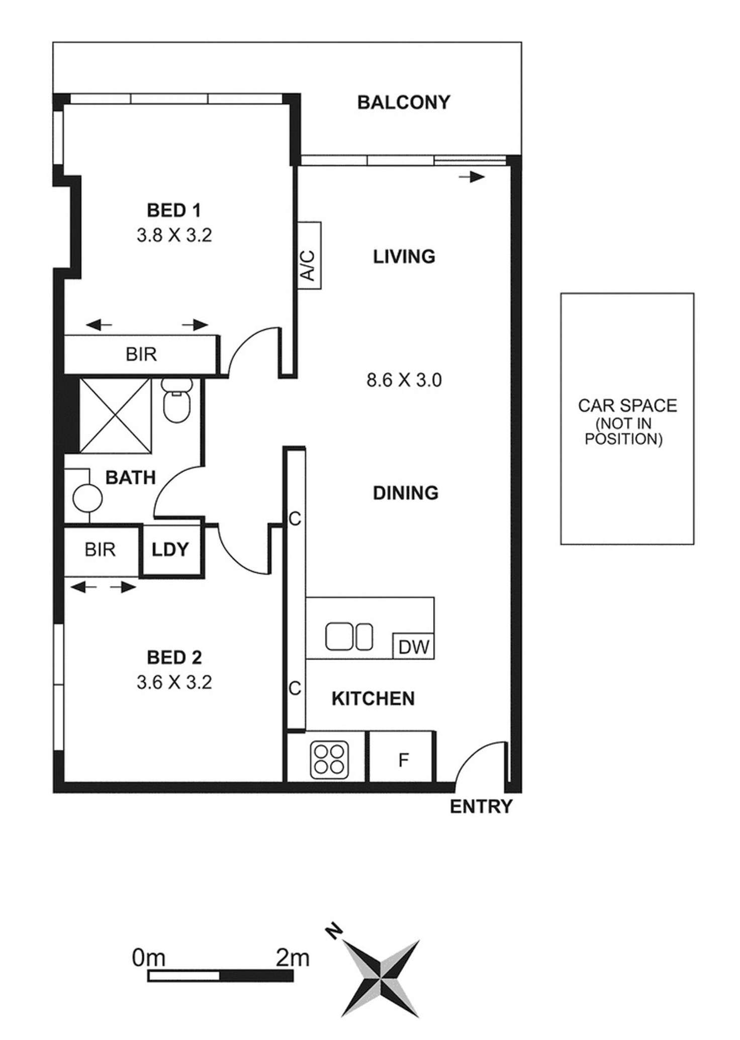 Floorplan of Homely apartment listing, 1601/1 Ascot Vale Road, Flemington VIC 3031
