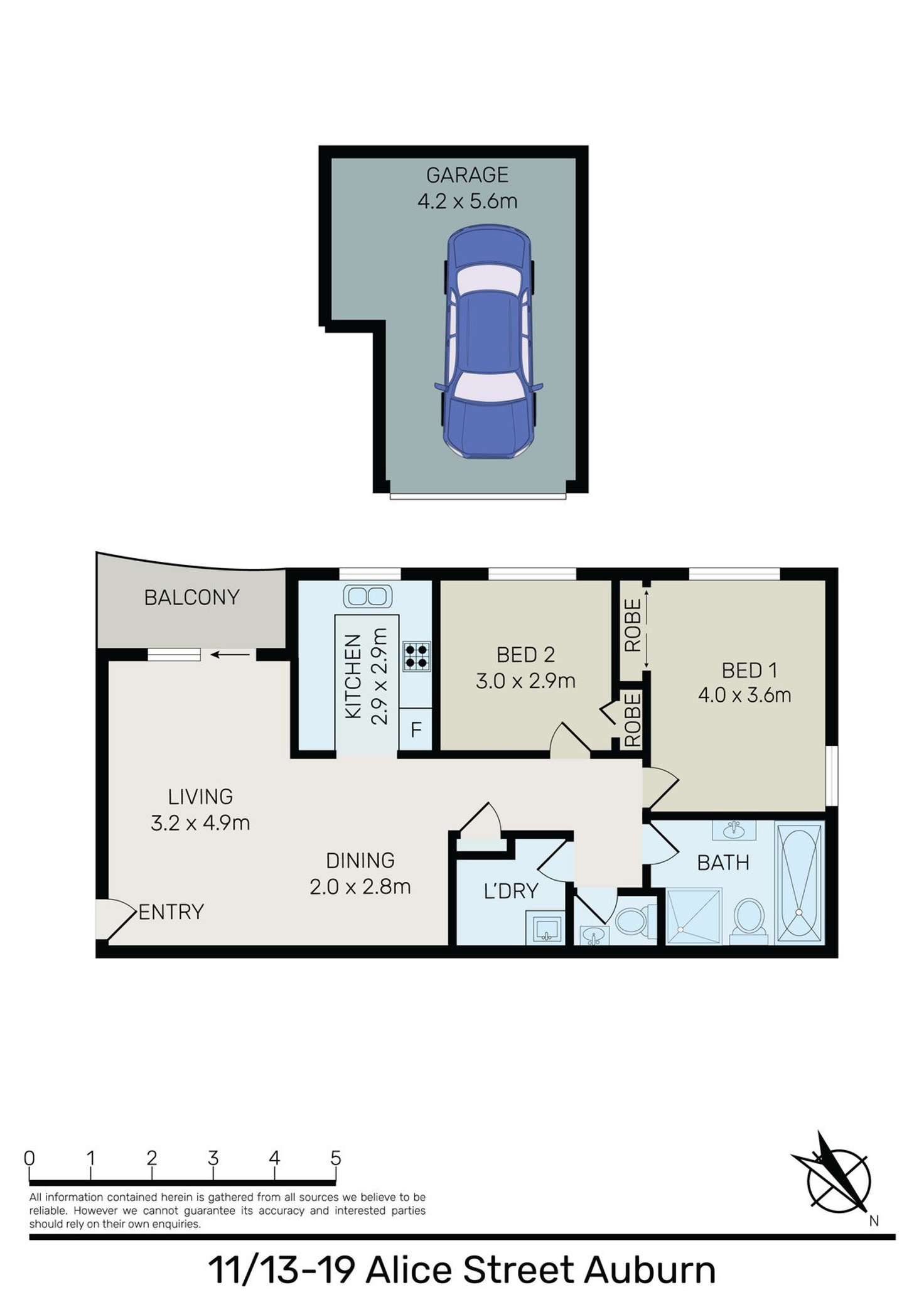 Floorplan of Homely unit listing, 11/13 Alice Street, Auburn NSW 2144