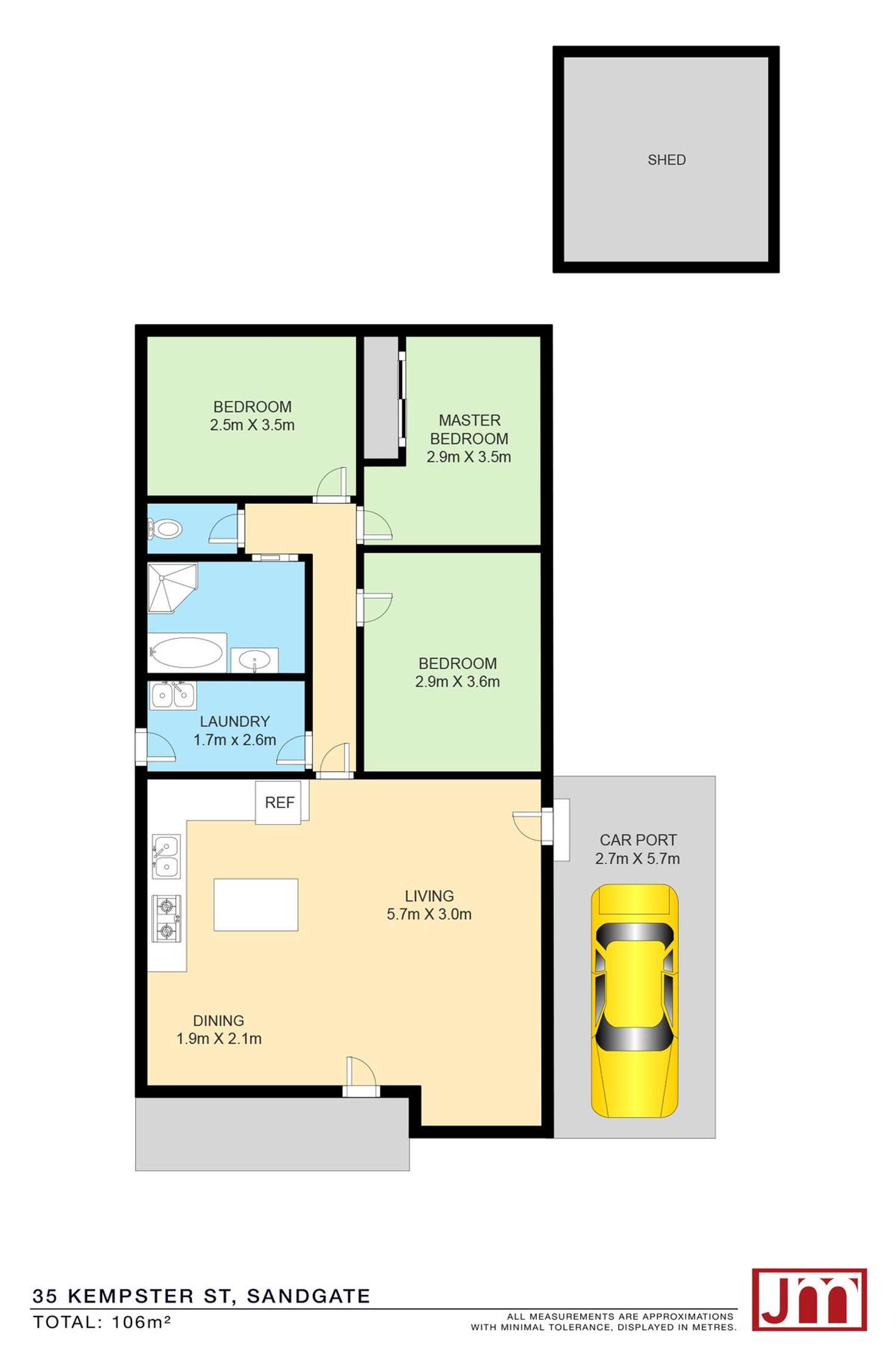 Floorplan of Homely house listing, 35 Kempster St, Sandgate QLD 4017